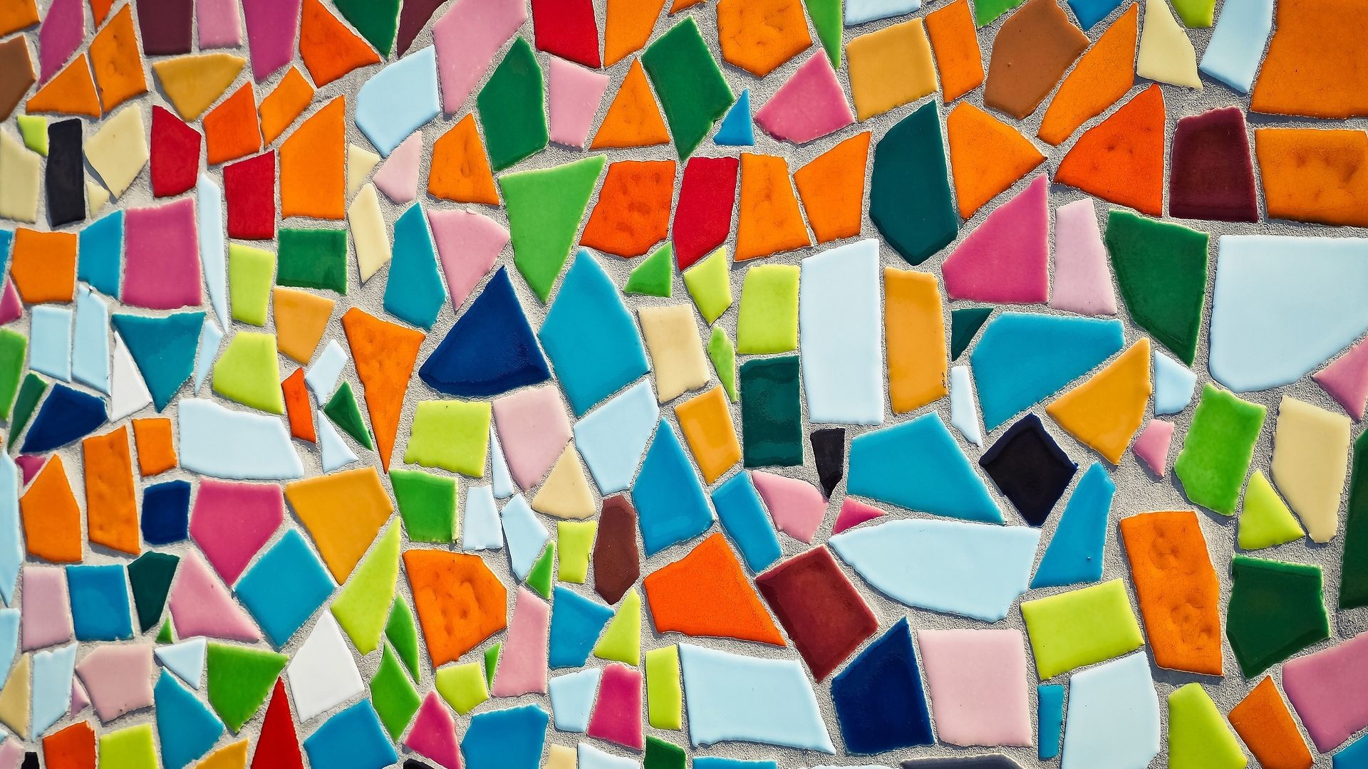 1920x1080 Abstract Art Mosaic Tiles Pattern Wallpaper