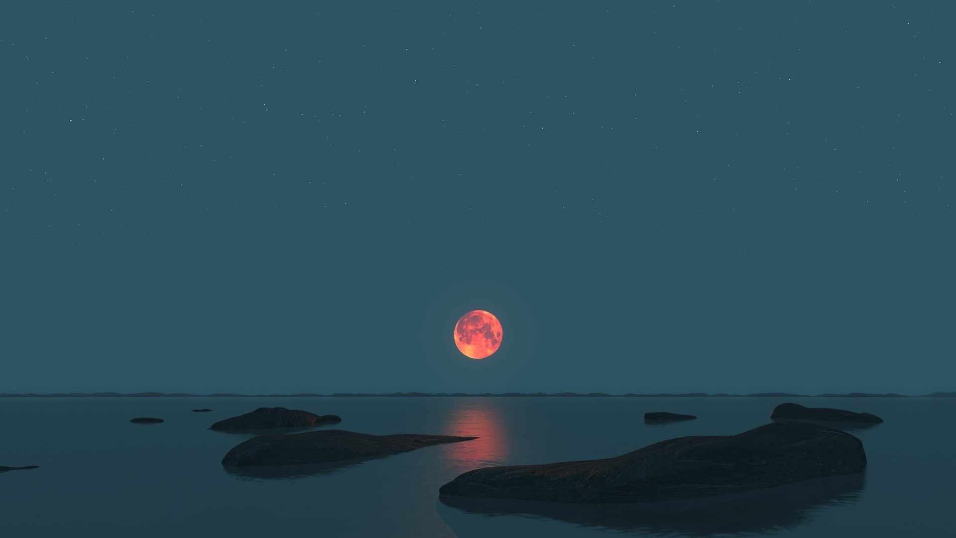 1920x1080 1080x1920 Blood Moon Eclipse Lapse iPhone Wallpaper