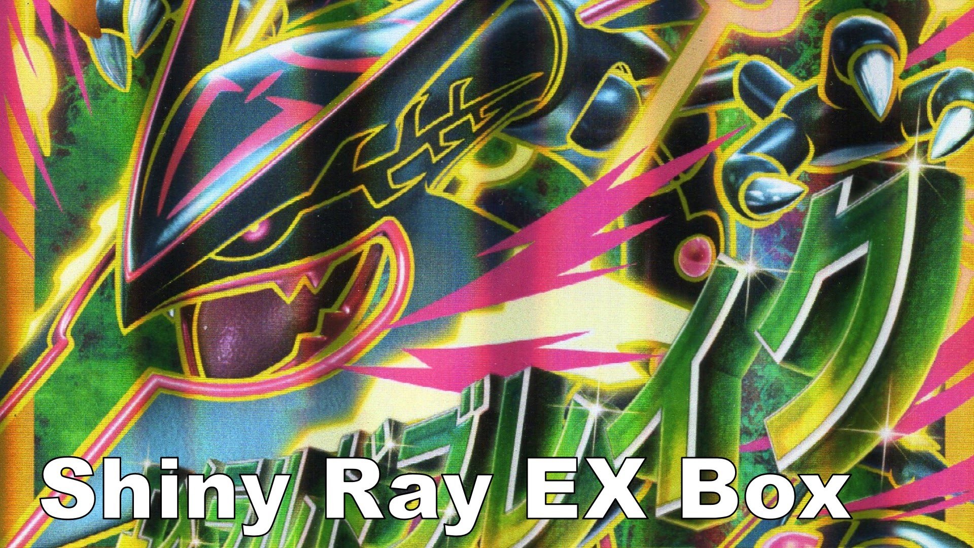 1920x1080 Pokemon Shiny Rayquaza EX Box w/ Shiny Mega Rayquaza Jumbo Card - YouTube