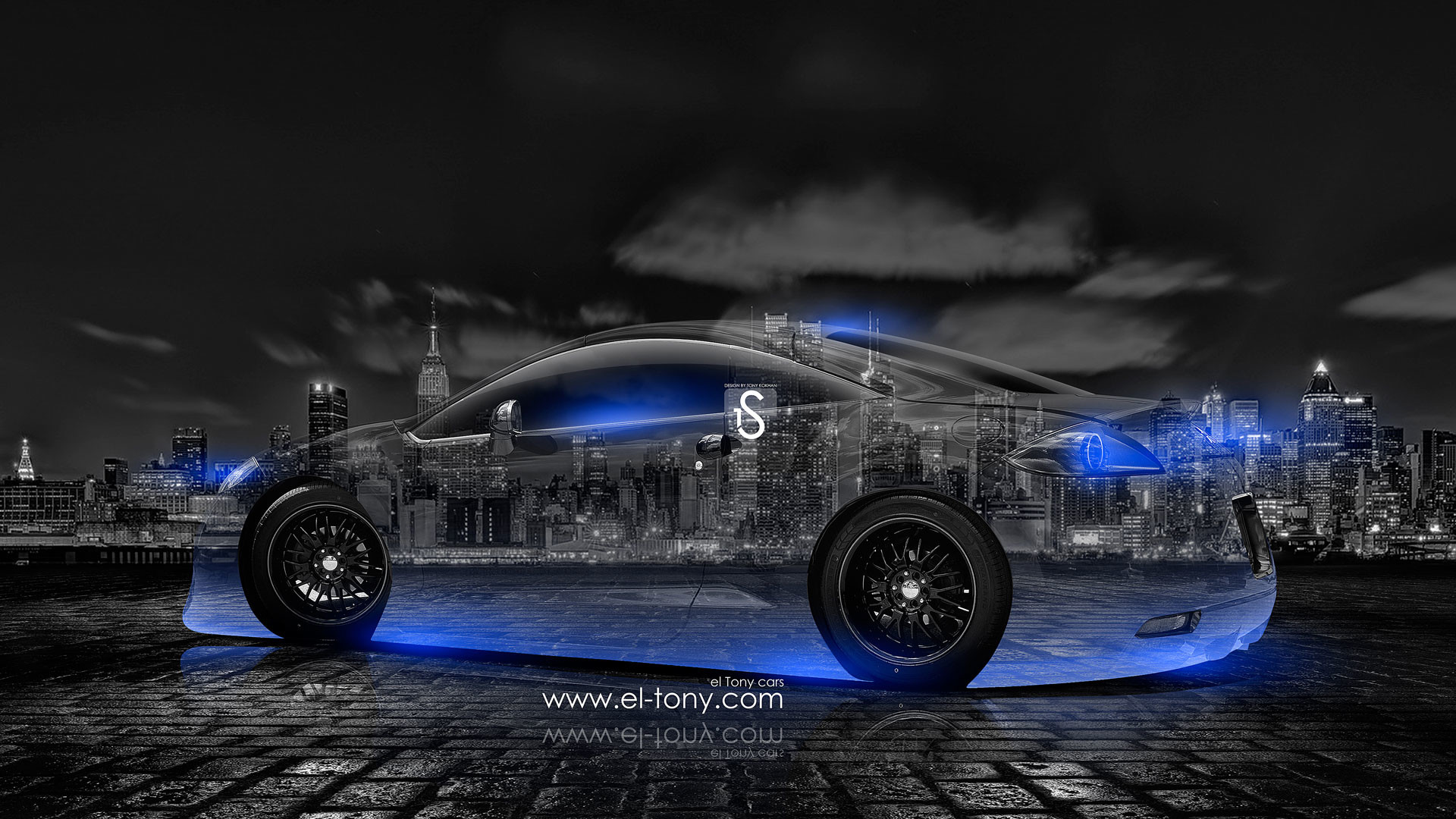 1920x1080 ... Mitsubishi-Eclipse-JDM-Crystal-City-Car-2014-Blue- ...