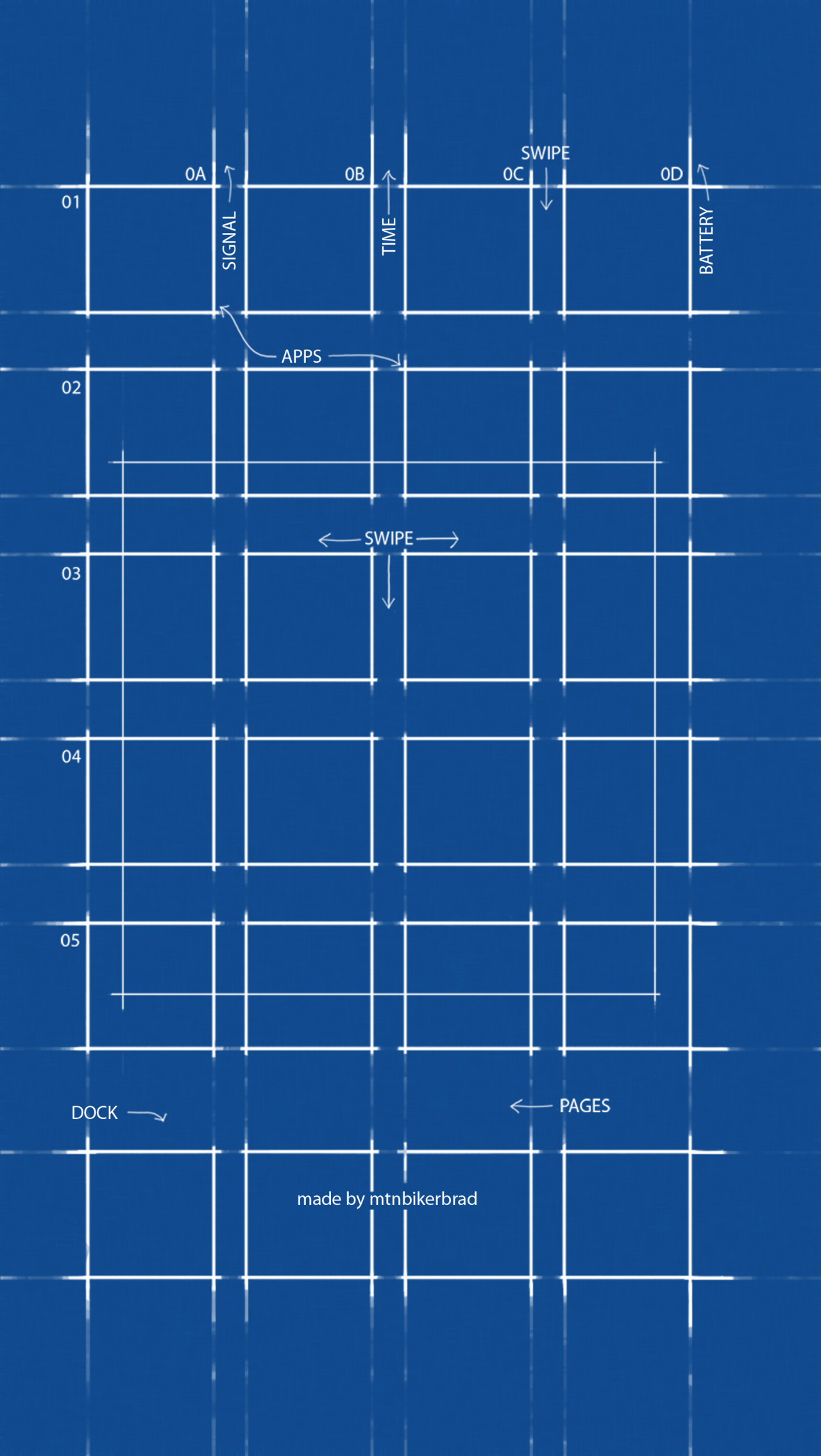 1280x2268 ... Official BluePrint Wallpaper for iOS 7 Parallax by mtnbikerbrad