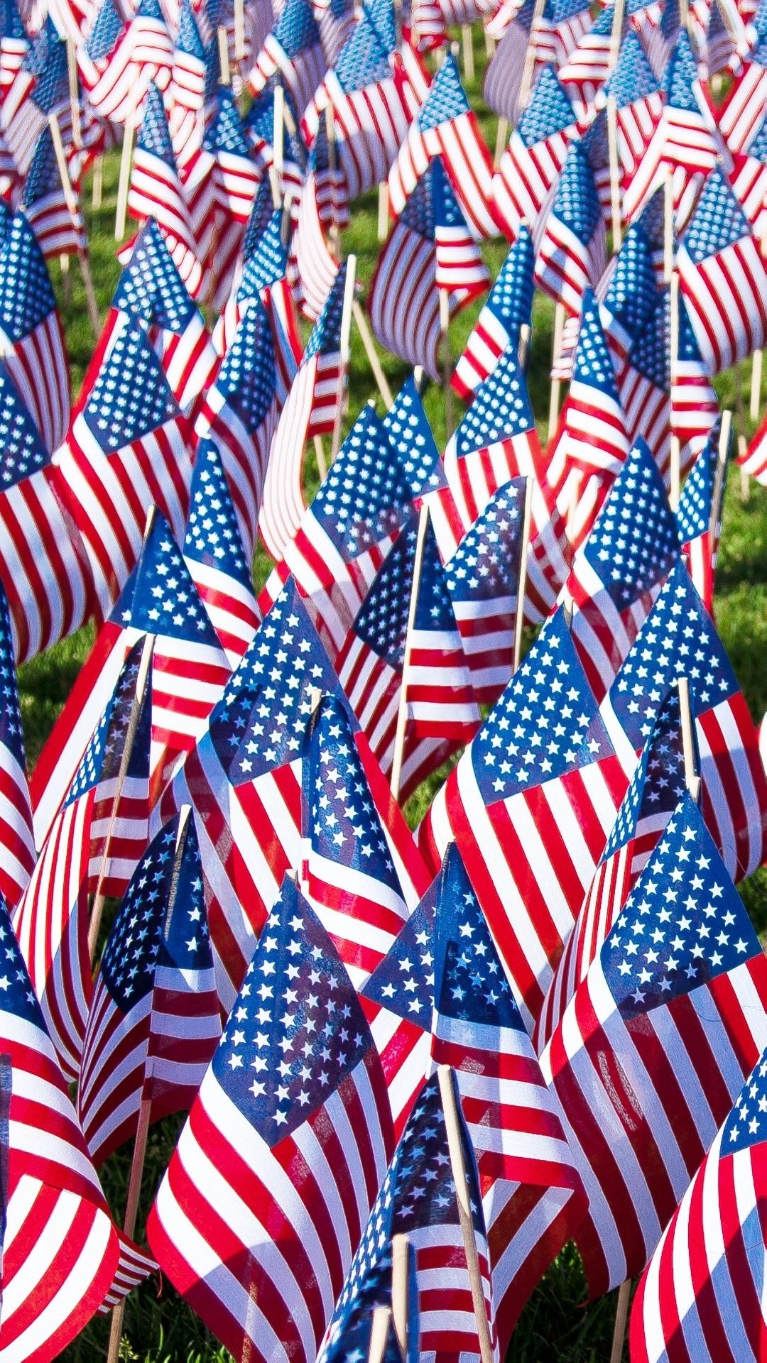 1080x1920 iPhone Hintergrundbild American flags ...