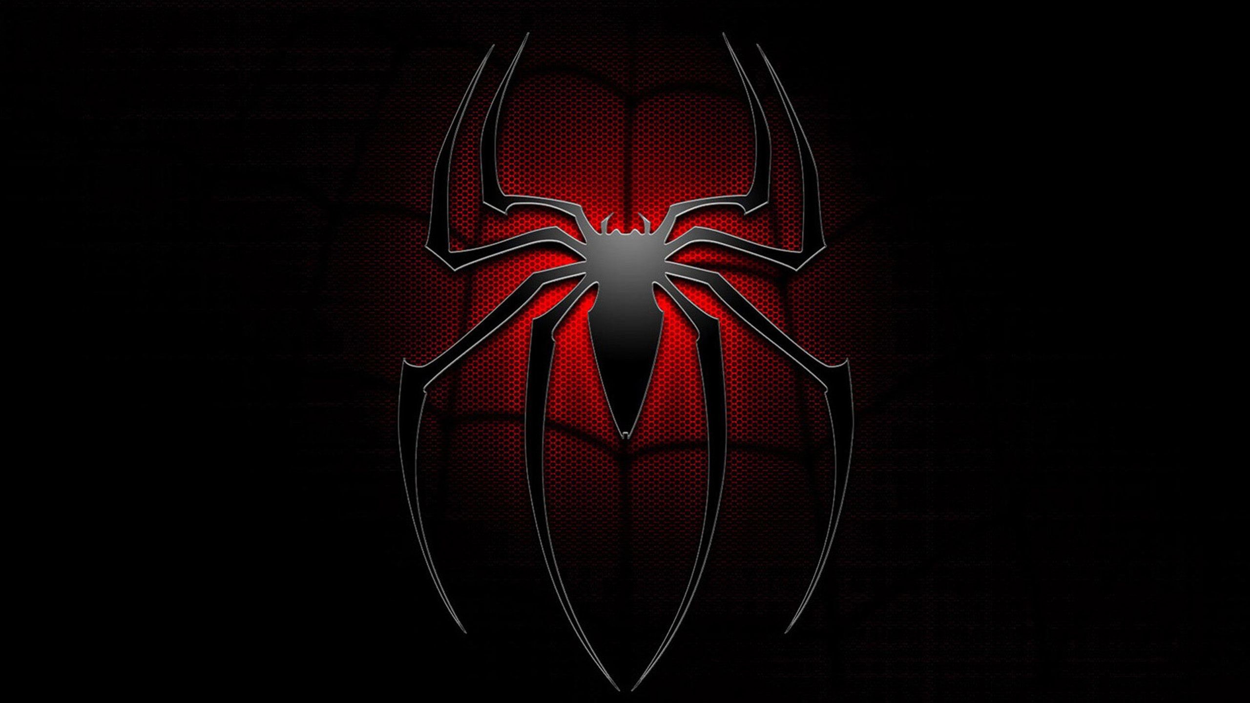 2560x1440 Spiderman Logo Background Wallpaper HD For Desktop