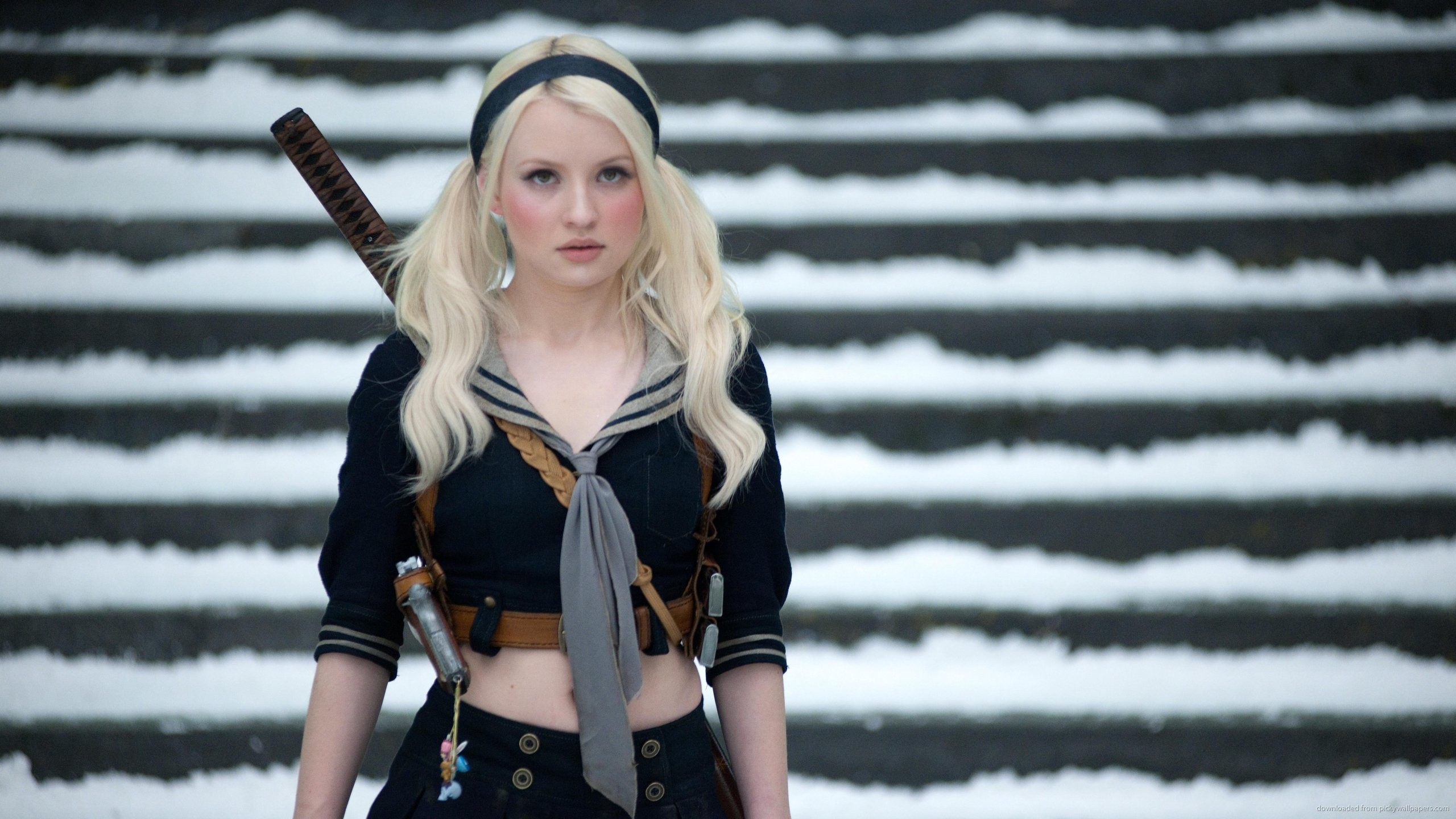 2560x1440 Emily Browning Sucker Punch for 