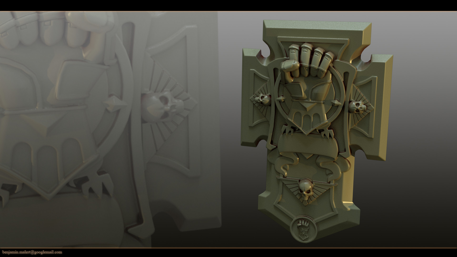 1920x1080 ... Warhammer 40k Imperial Fists Emblem by I-BenM-I