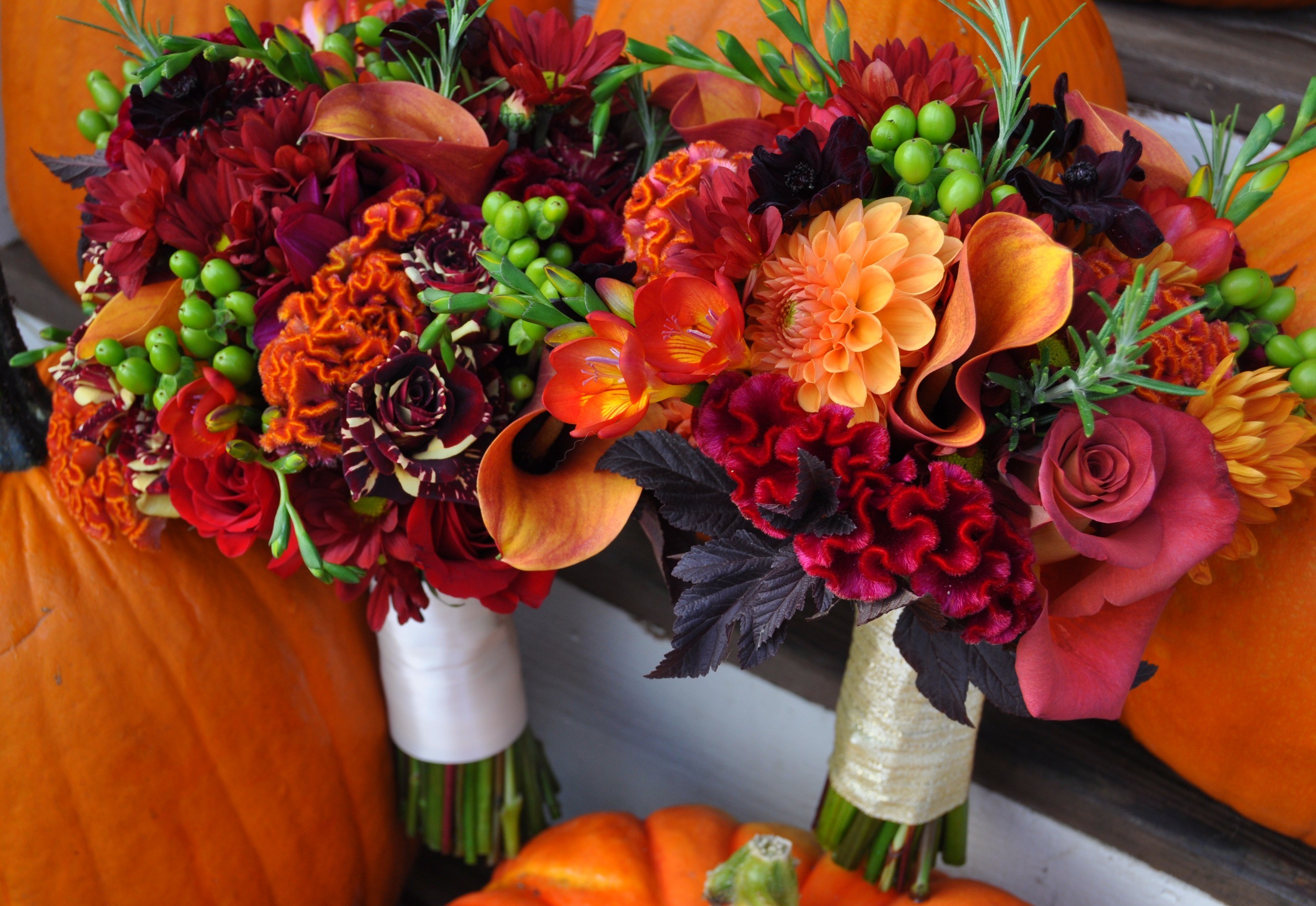 2680x1844 Fall wedding colors country bouquets desktop wallpapers.