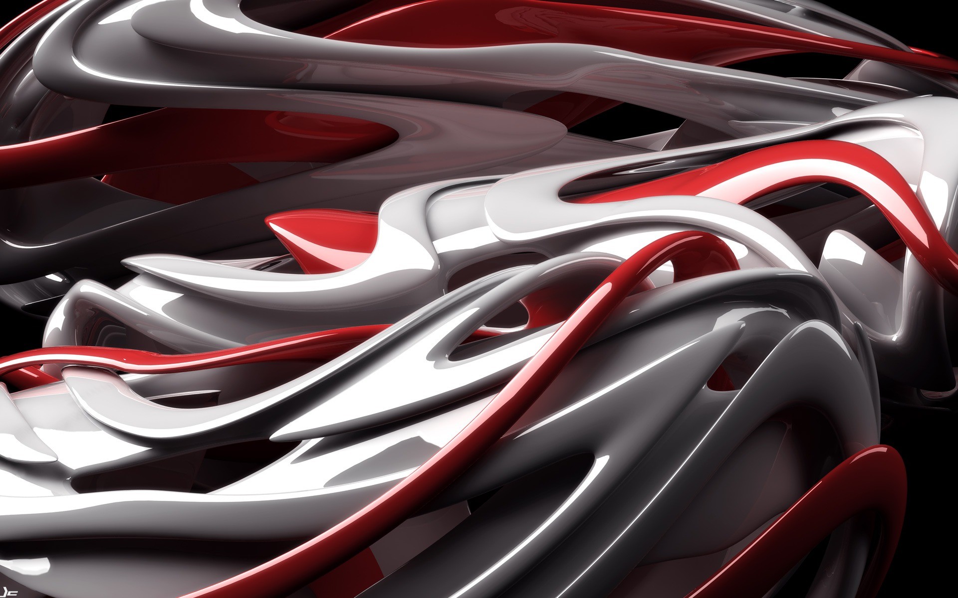 1920x1200 Red White Abstract Wallpaper Abstract 3D Wallpapers