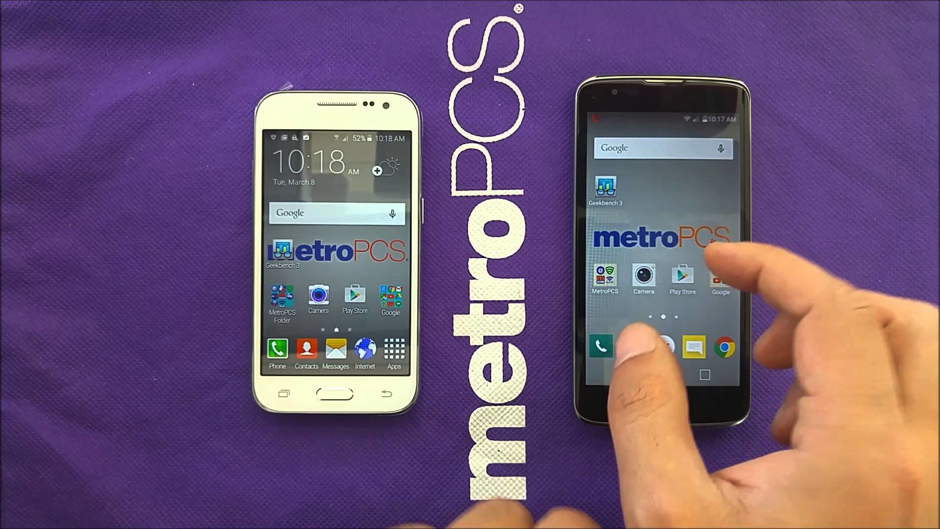 1920x1080 Comparison LG K7 With Samsung Galaxy core Prime For Metro Pcs\T-mobile -  YouTube