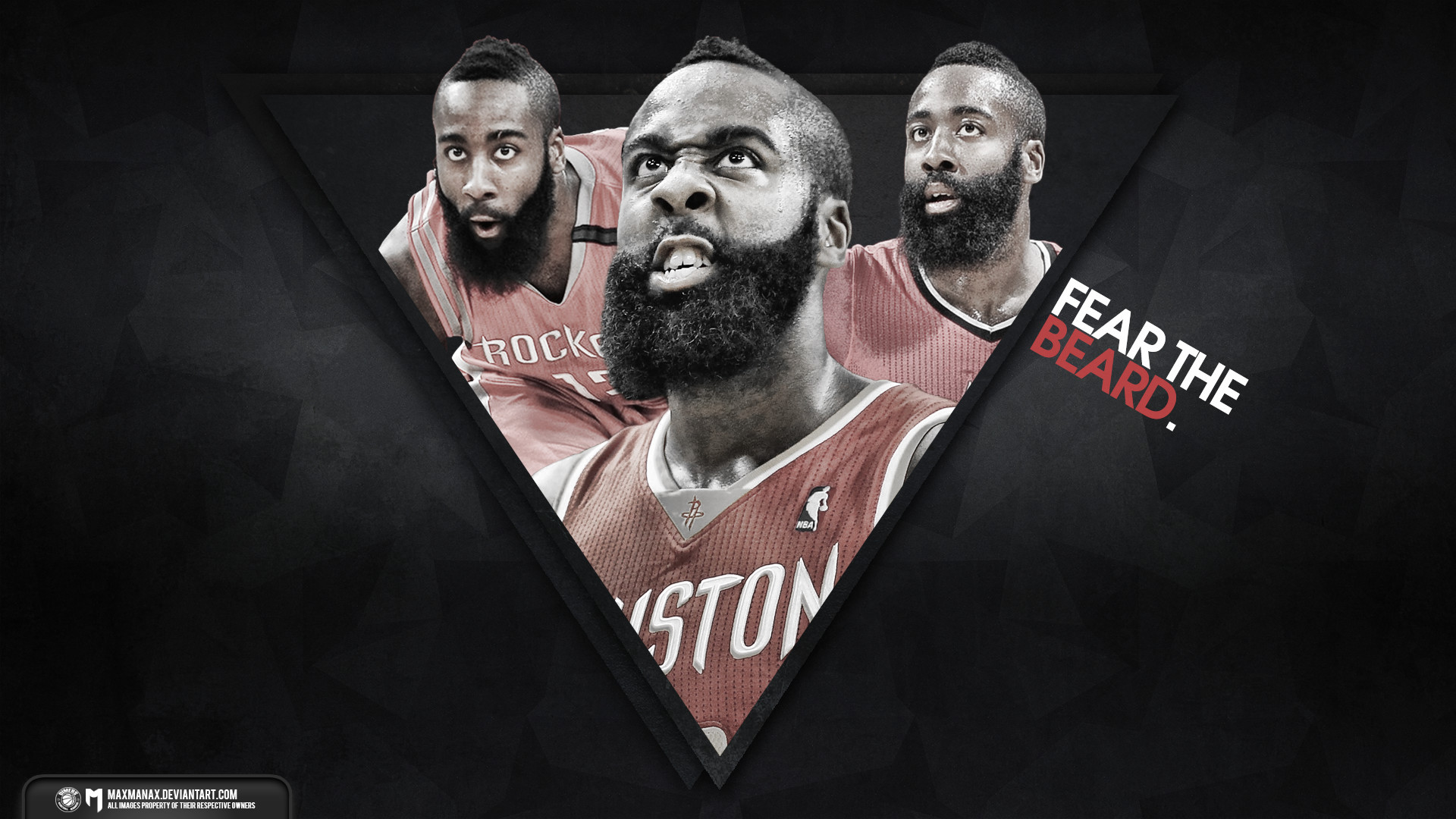 1920x1080 James Harden Contract Extension : James harden fear the beard poster