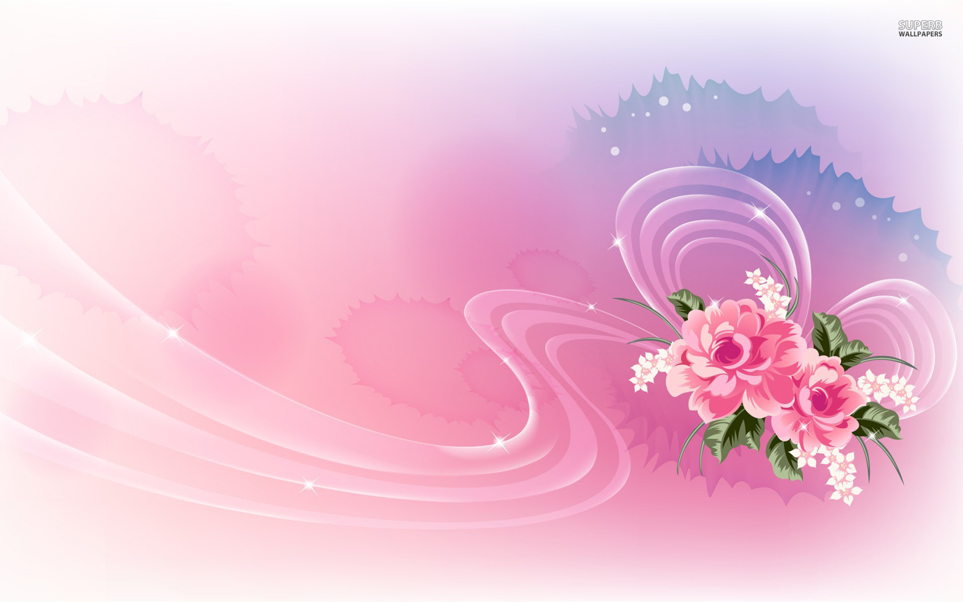 1920x1200 Pink Roses & Lucent Ribbon wallpapers and stock photos