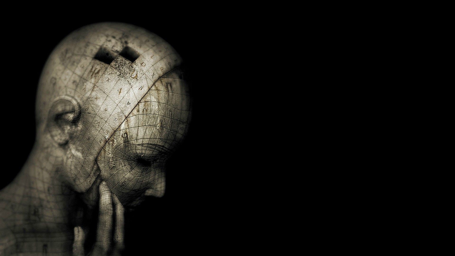 1920x1080 Head on a black background wallpapers and images - wallpapers .