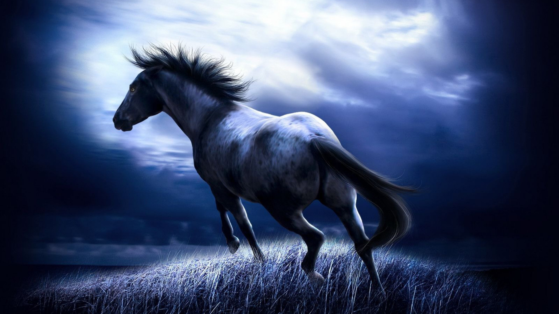 1920x1080 ... Horse Painting Wallpaper ...