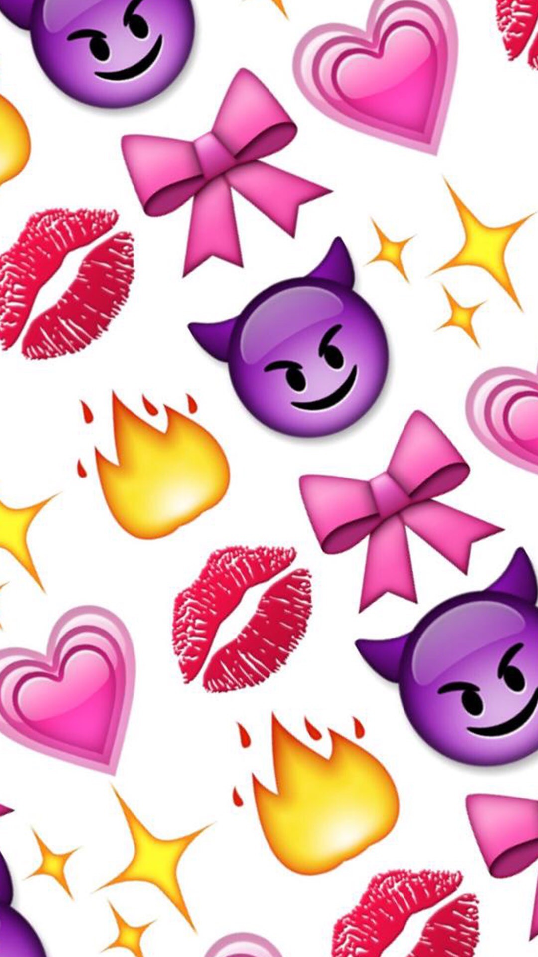 Emoji Mess iPhone Wallpaper
