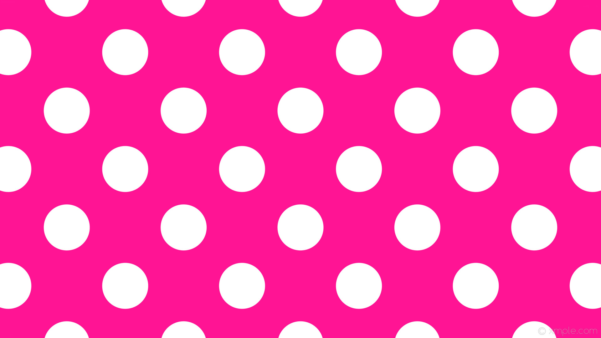 1920x1080 wallpaper white pink polka dots spots deep pink #ff1493 #ffffff 225Â° 147px  264px