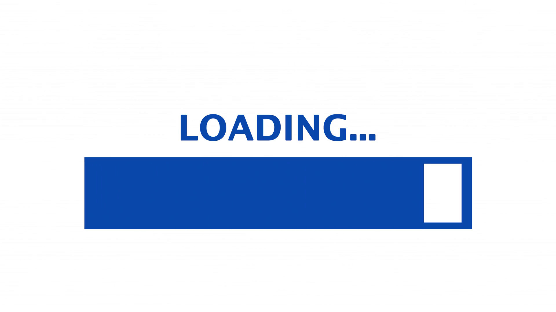 1920x1080 In Loading Screen Bar Simple Blue. Clean blue retro style loading text with  progress bar