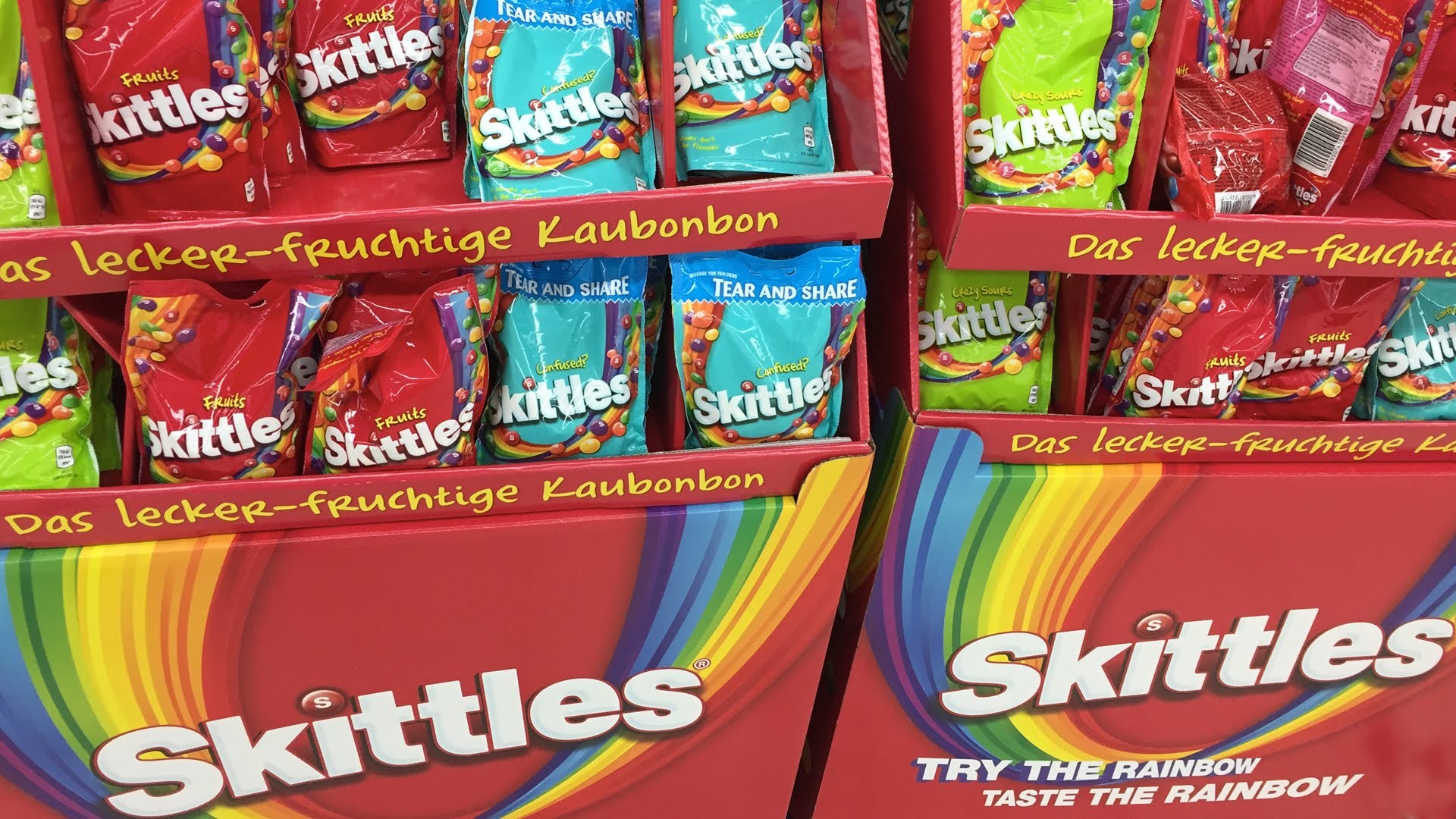 1920x1080 Skittles flavors Confused, Fruits and Crazy Sours in New Overview Review -  YouTube