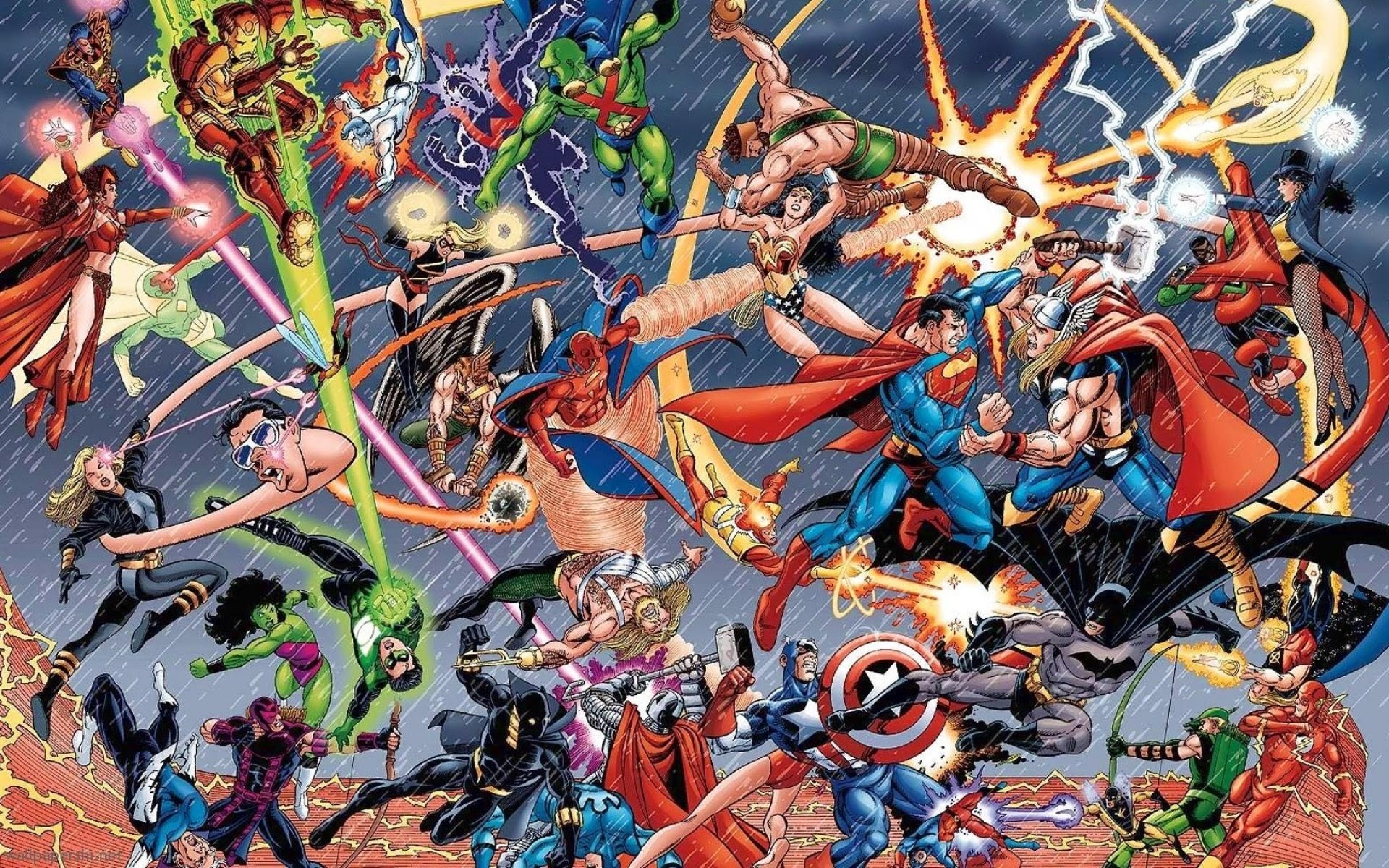 1920x1200 Justice League Vs Avengers Wallpaper