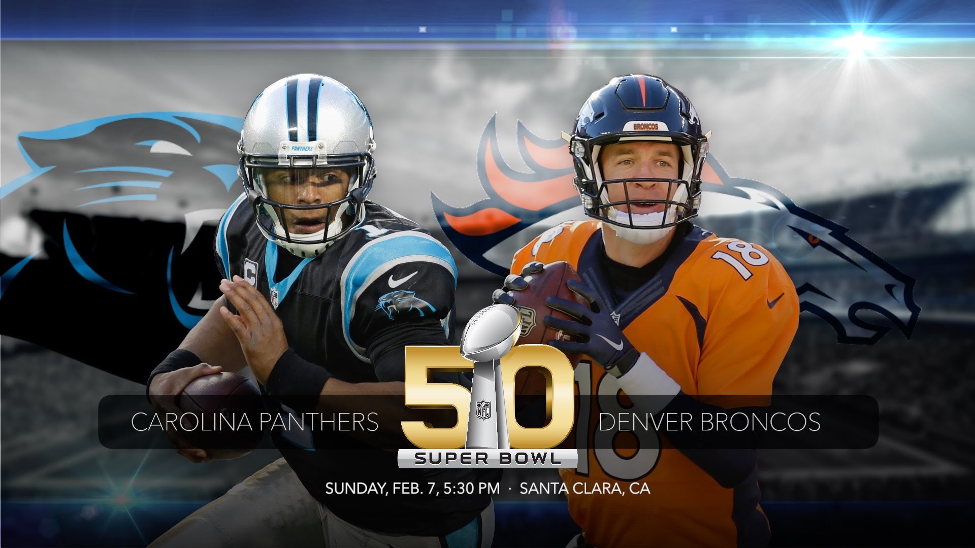 1920x1080 Super Bowl 50 Preview: Carolina Panthers at Denver Broncos