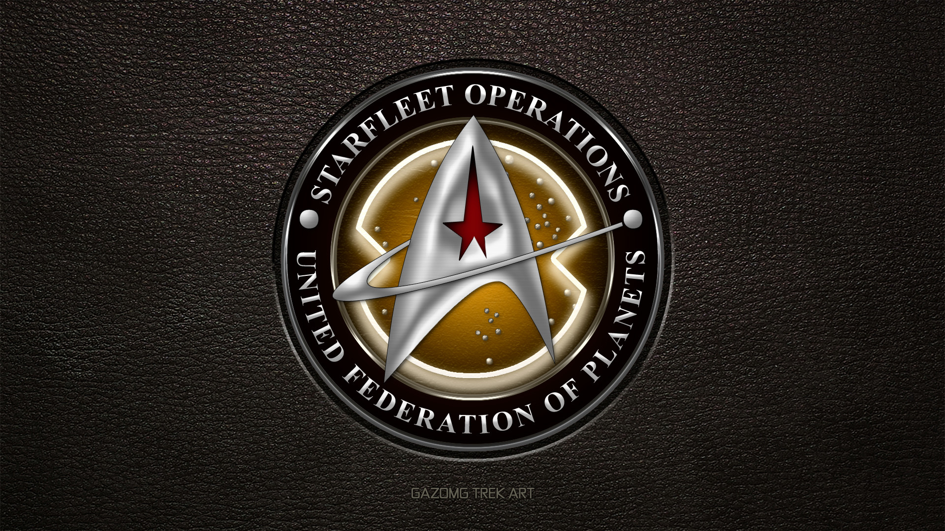 1920x1080 ... Star Trek Starfleet Operations 24th Century Logo by gazomg