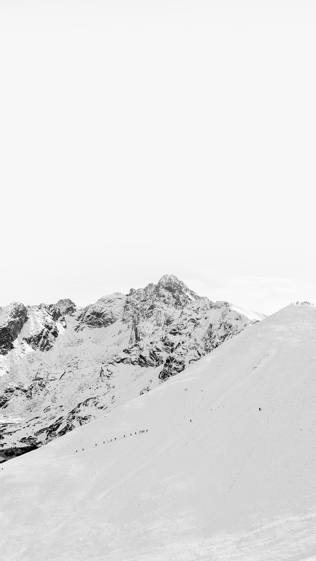 1080x1920 Winter Mountain Snow Nature White #iPhone #6 #plus #wallpaper