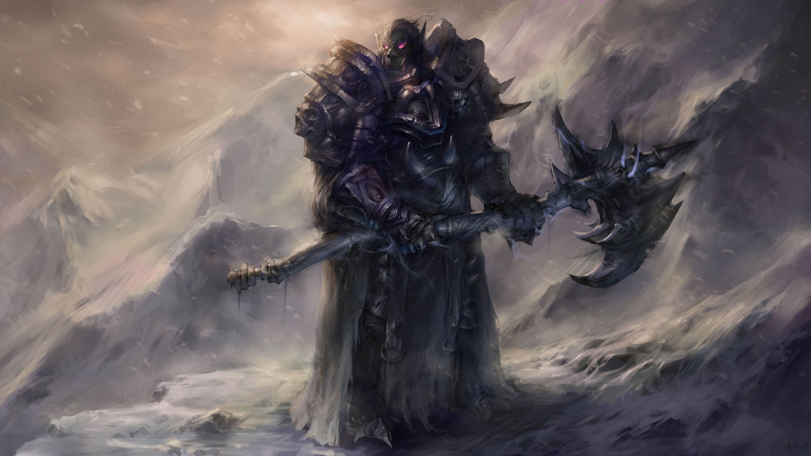 2784x1566 World of Warcraft Orc Knight Wallpaper
