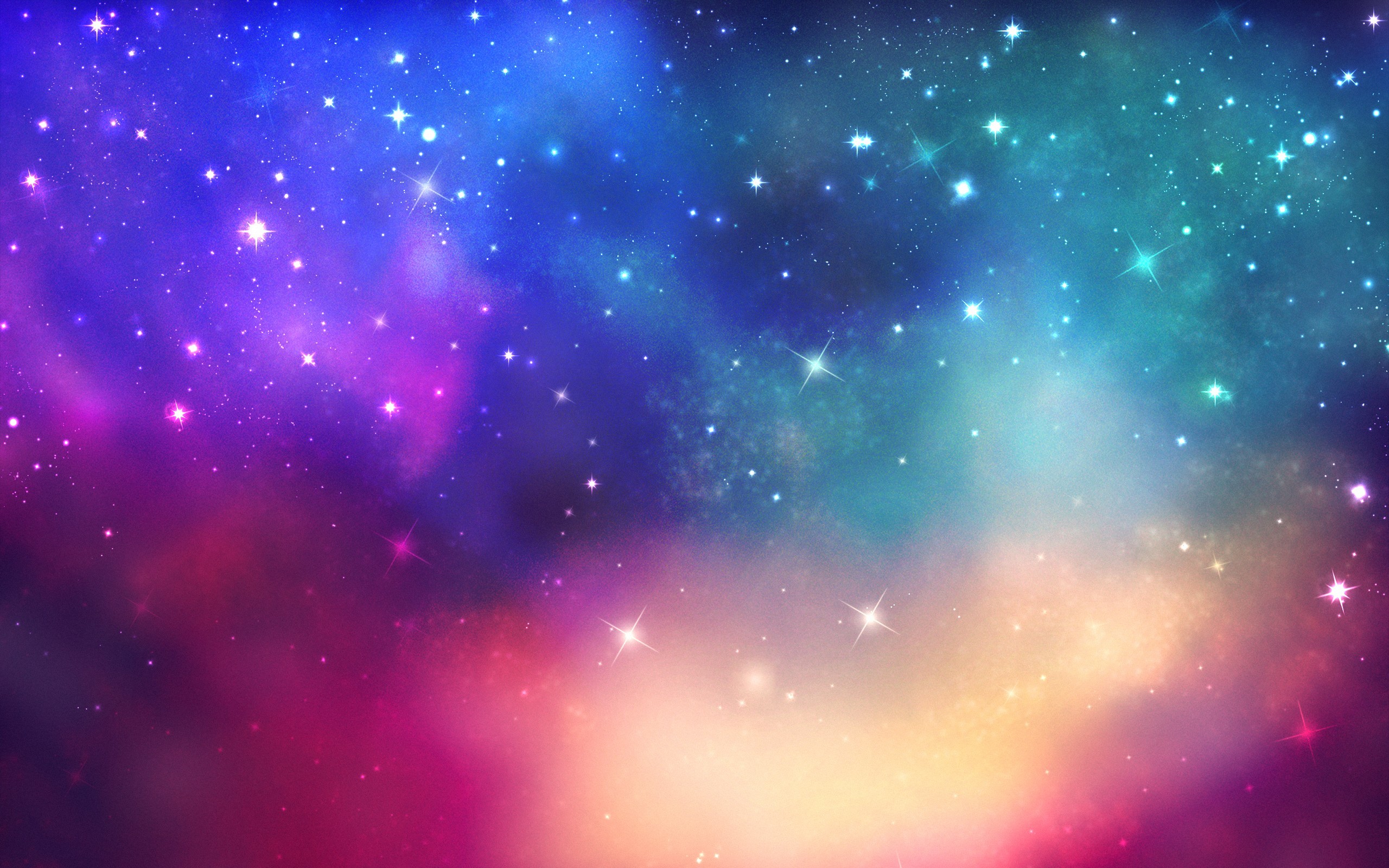 2560x1600 Colorful galaxy wallpaper