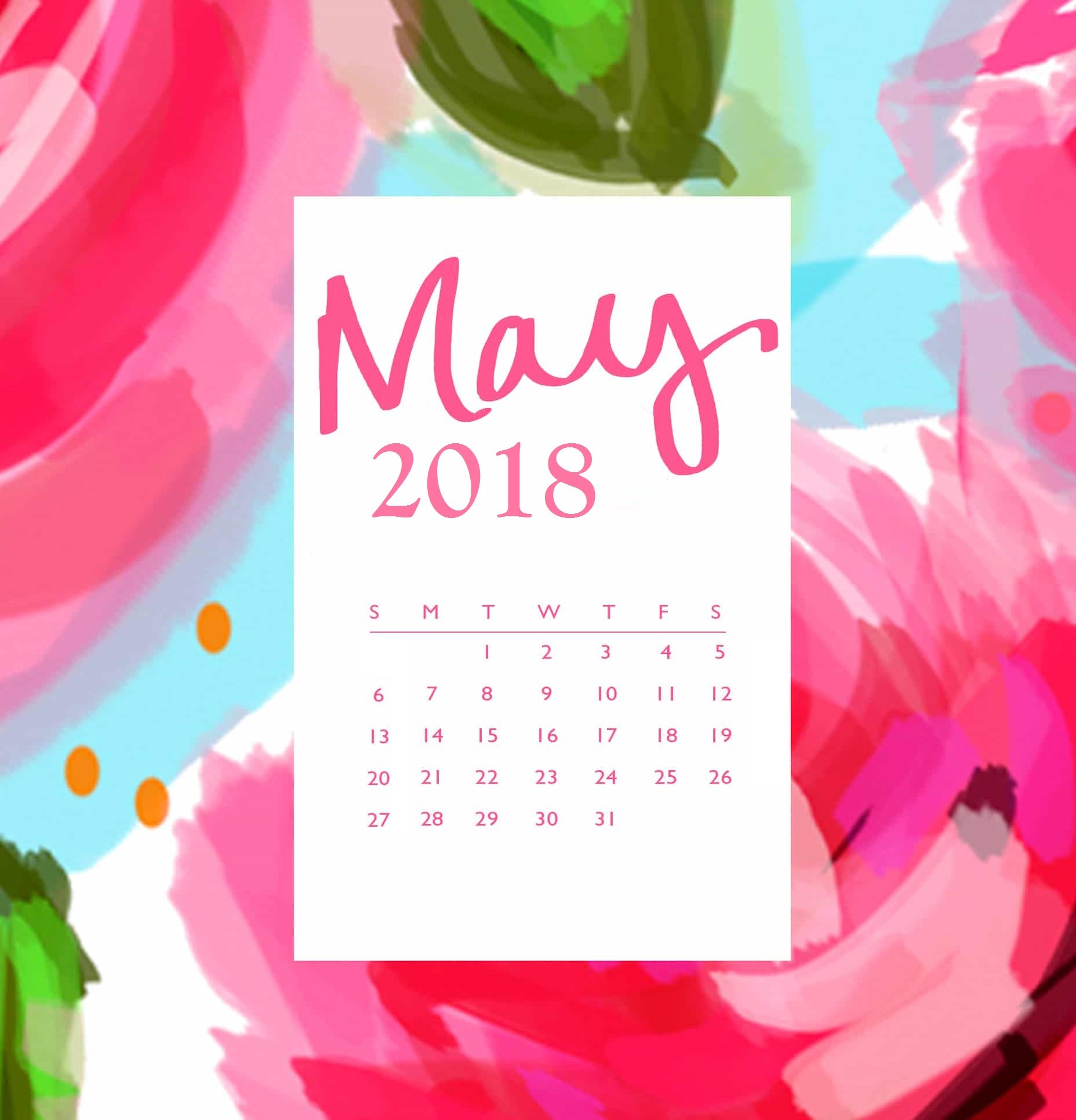 1856x1933 Printable May 2018 Calendar Wallpaper May 2018 Wallpaper Calendar Download