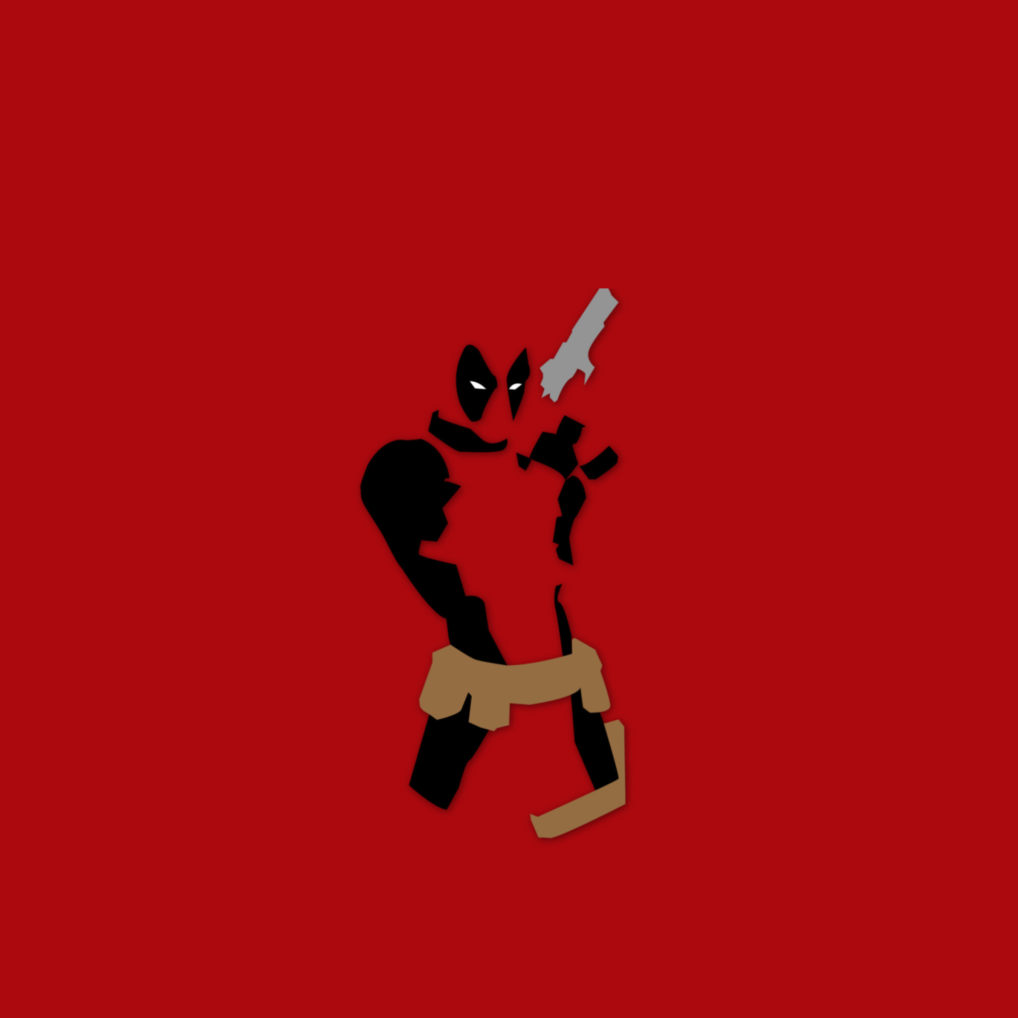 2048x2048 Red Deadpool - Tap to see more of the The Merc with a Mouth: Deadpool  Wallpapers as well as many more other awesome movies & games wallpaper!