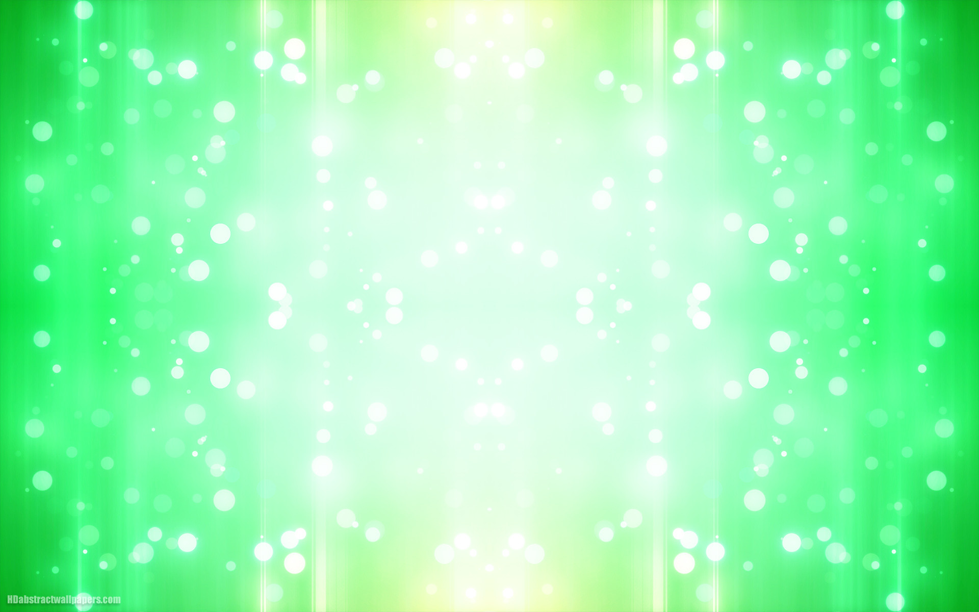 1920x1200 Green abstract background with bright lights