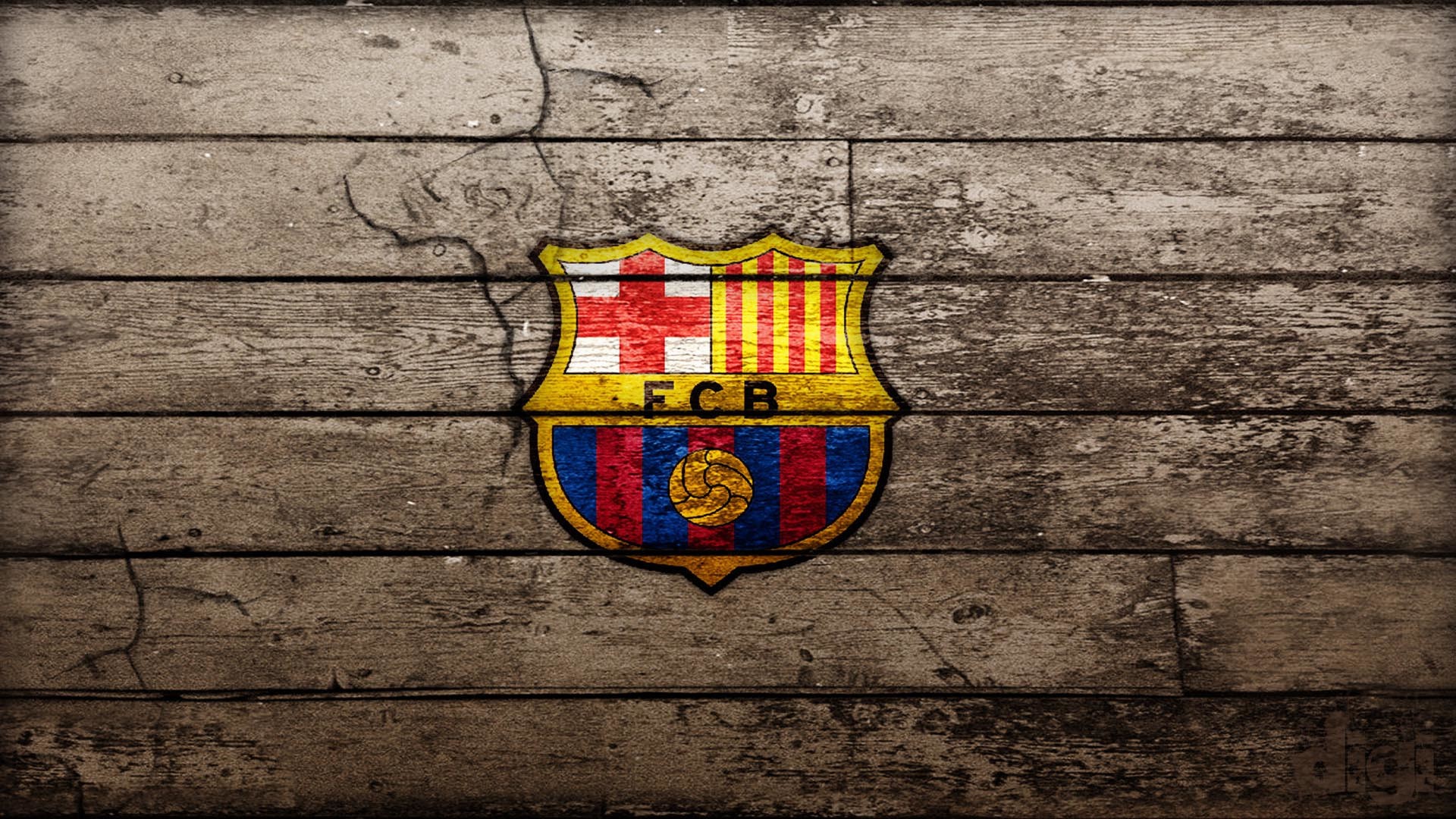 1920x1080 Wood FC Barcelona Wallpaper