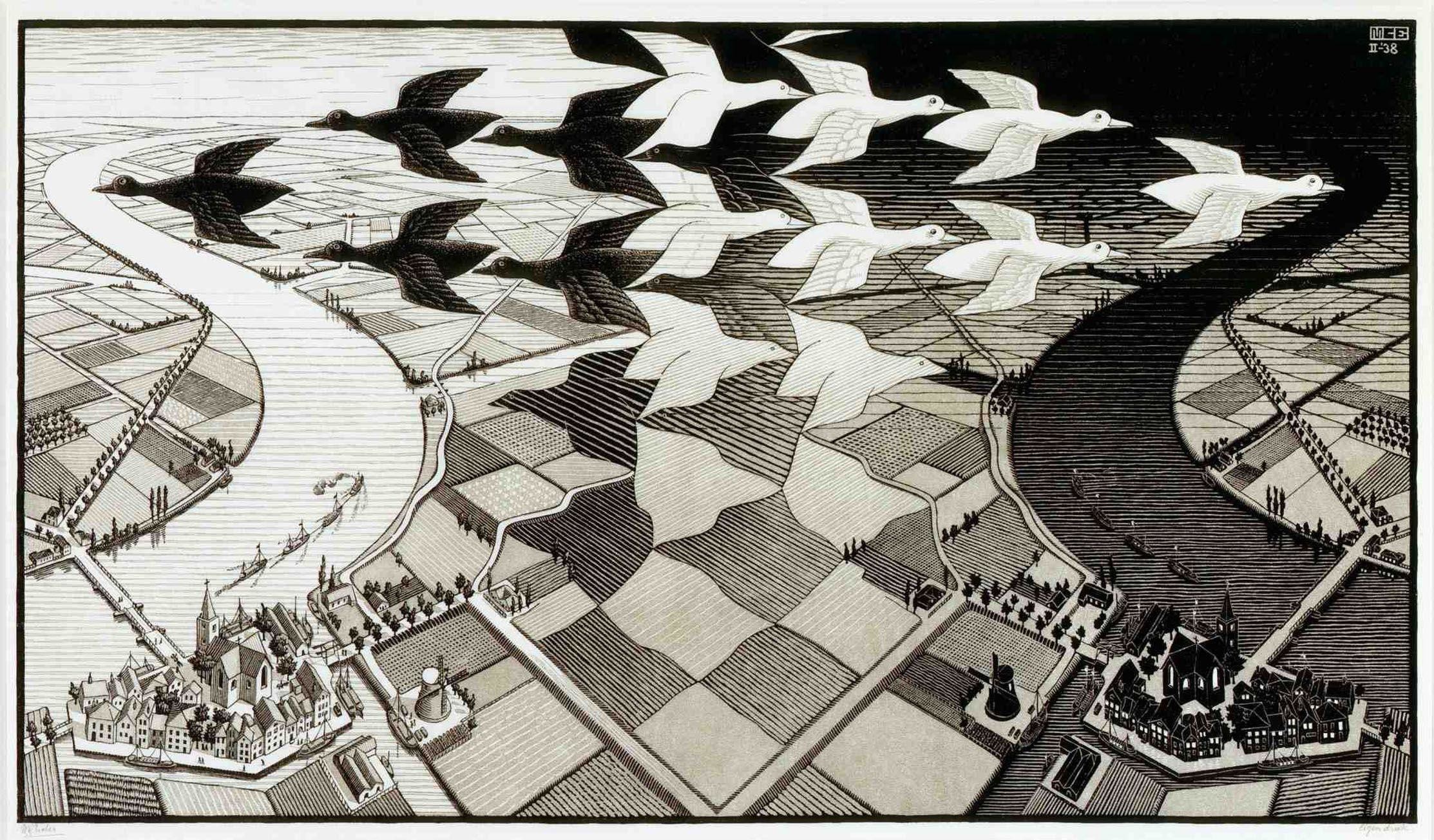 2226x1305 Mc Escher Wallpaper Hd Backgrounds 4 Full | Wallpaperiz.