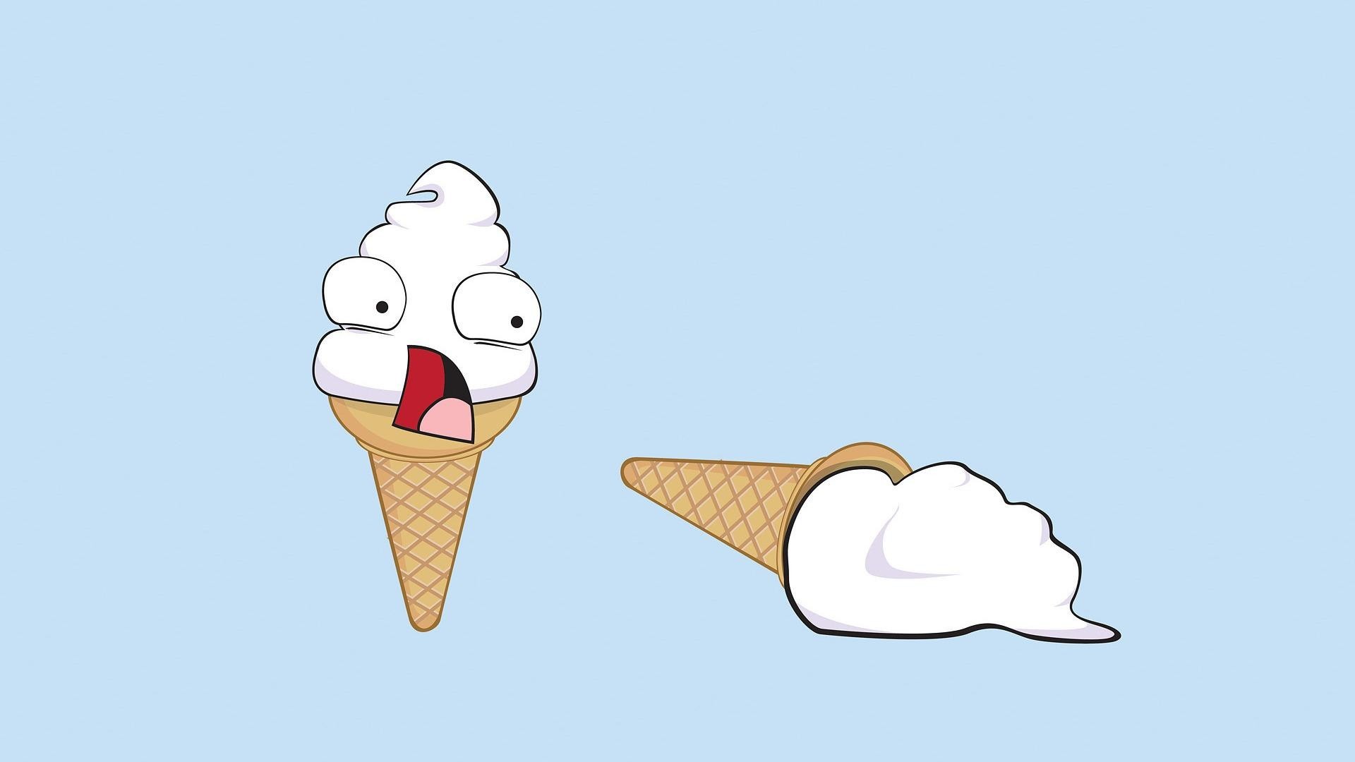 1920x1080 Minimalistic ice cream funny cone wallpaper |  | 185344 |  WallpaperUP