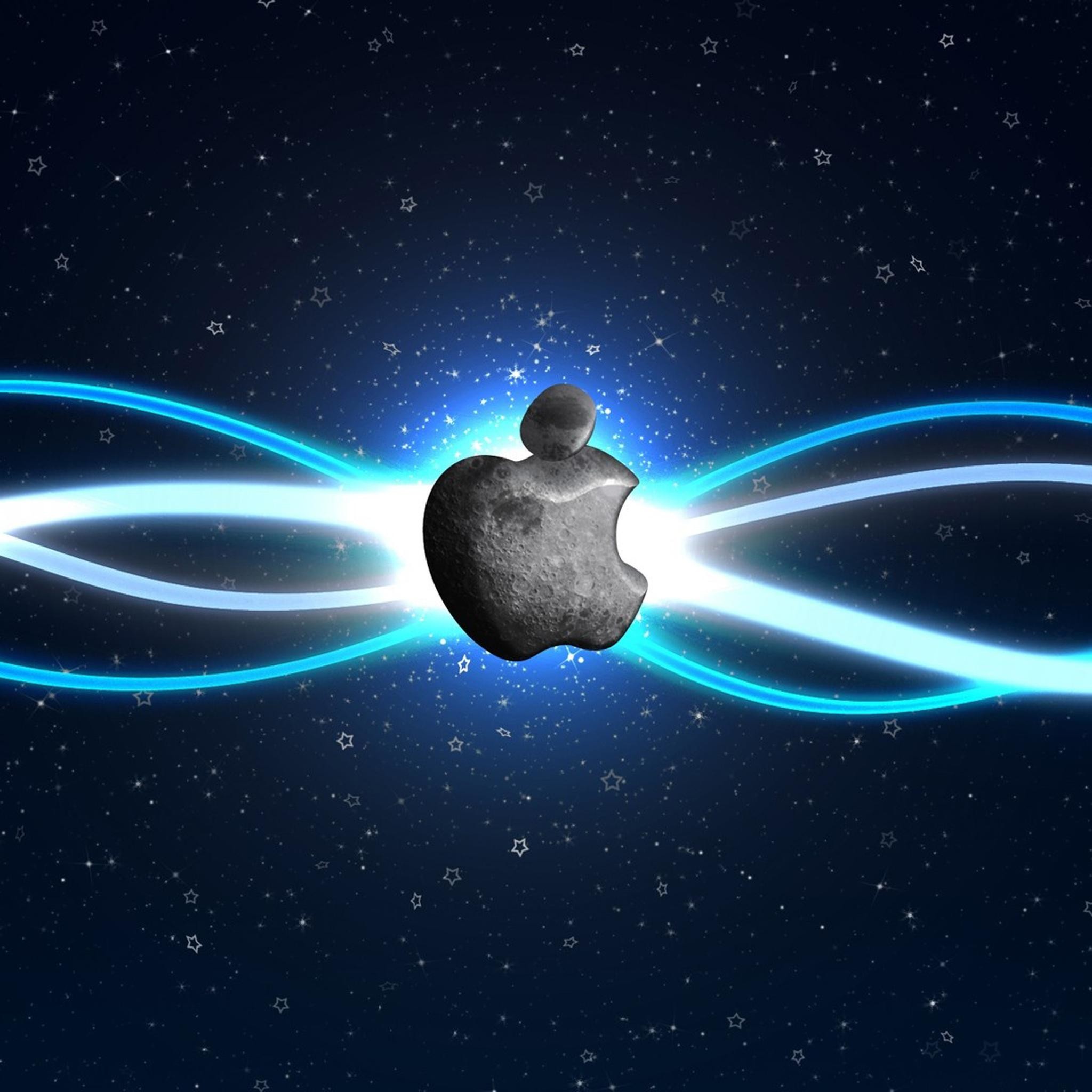 2048x2048 Space Apple logo iPad Air 2 Wallpapers