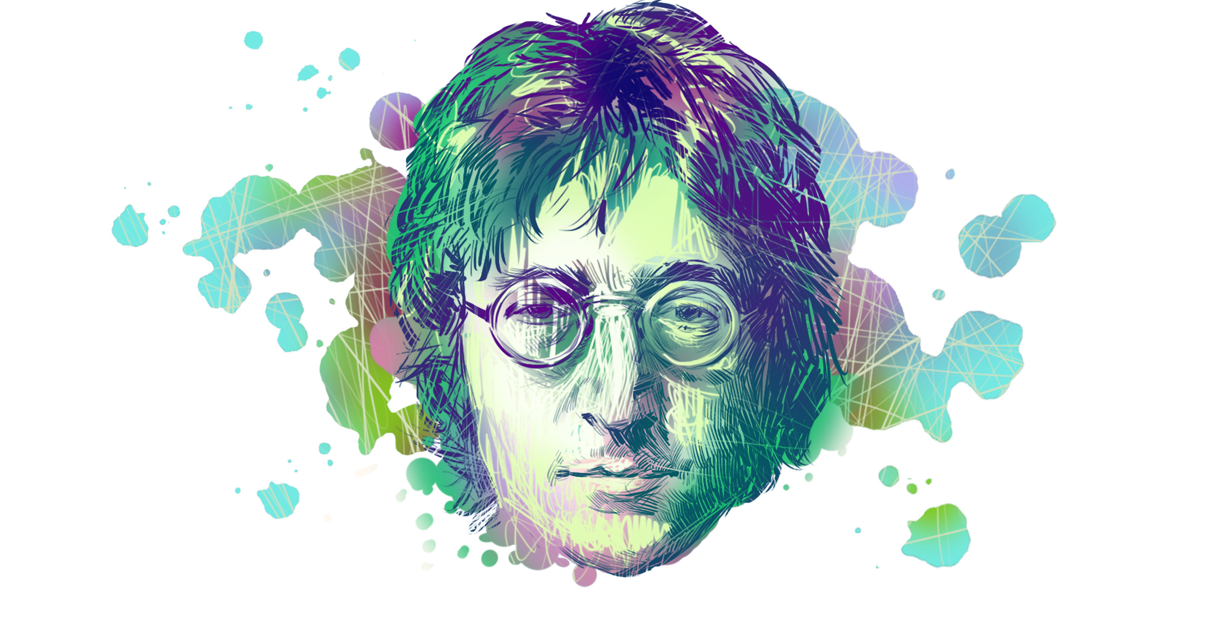 2500x1278 Music - John Lennon Wallpaper