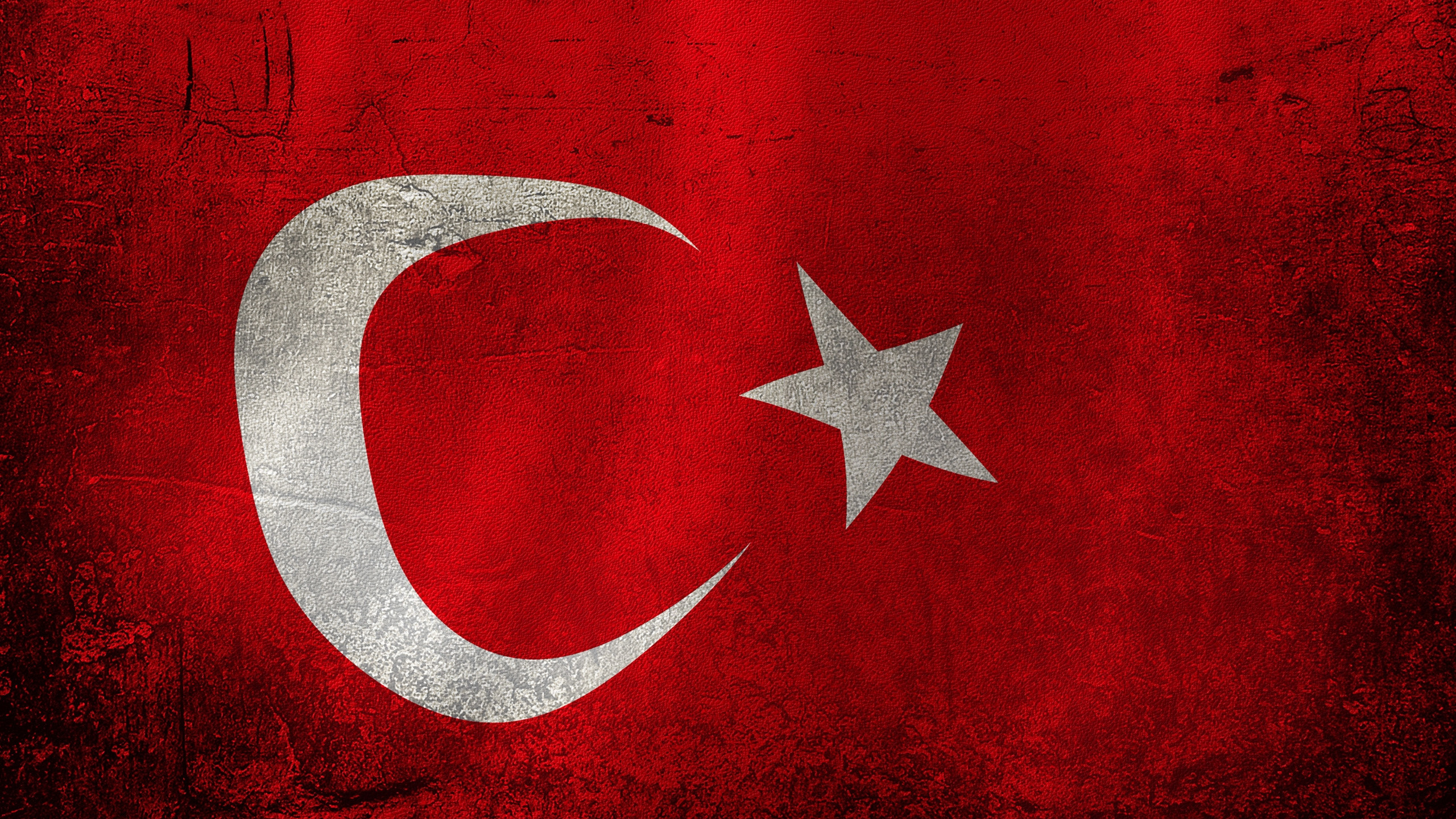 2560x1440 Preview wallpaper turkey, flag, red 