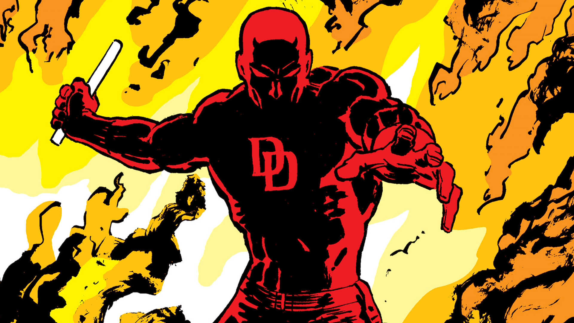 1920x1080 Superhero Marvel Frank Miller Daredevil Art 1080p HD Wallpaper Background
