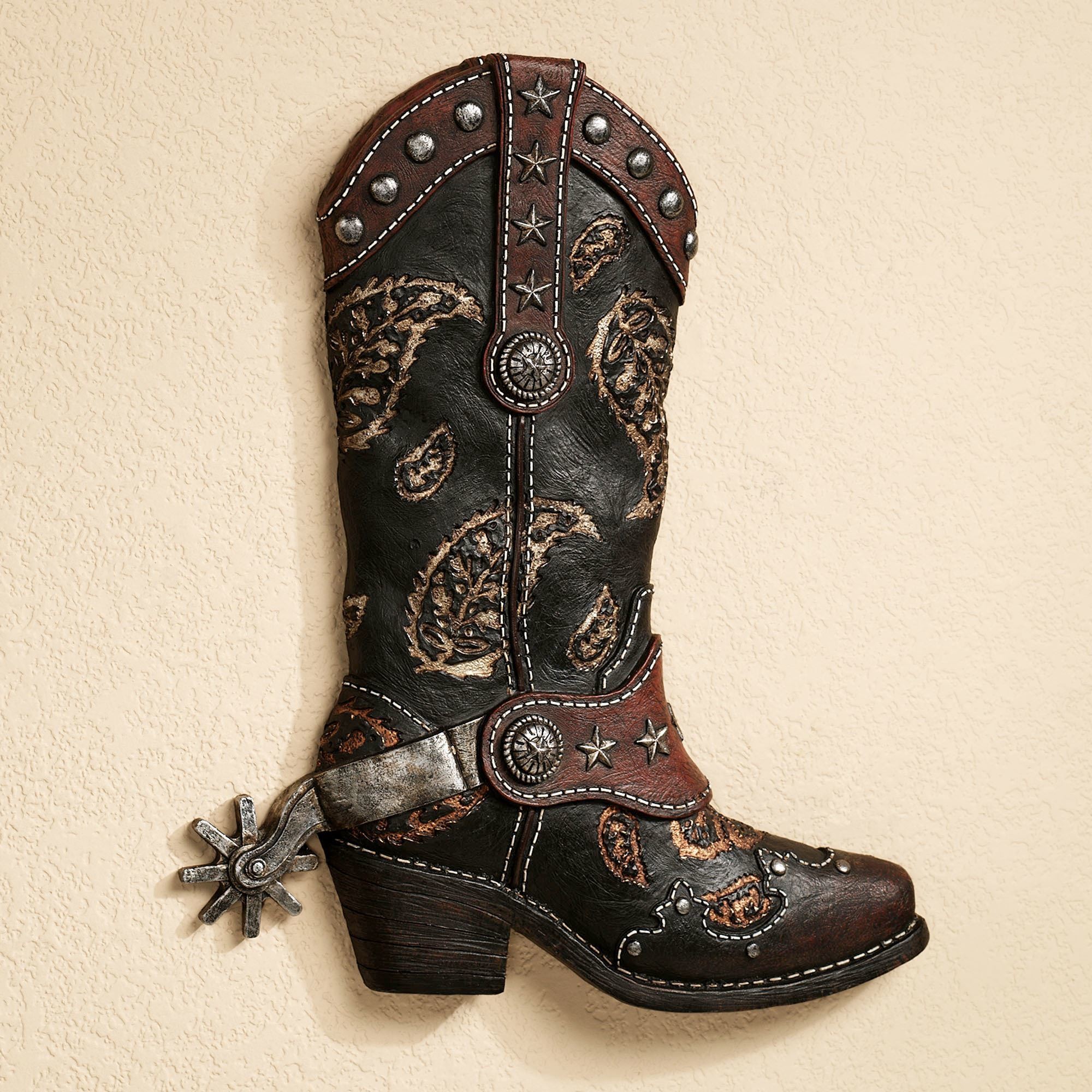 2000x2000 Western Boot Wall Art Black. Click to expand