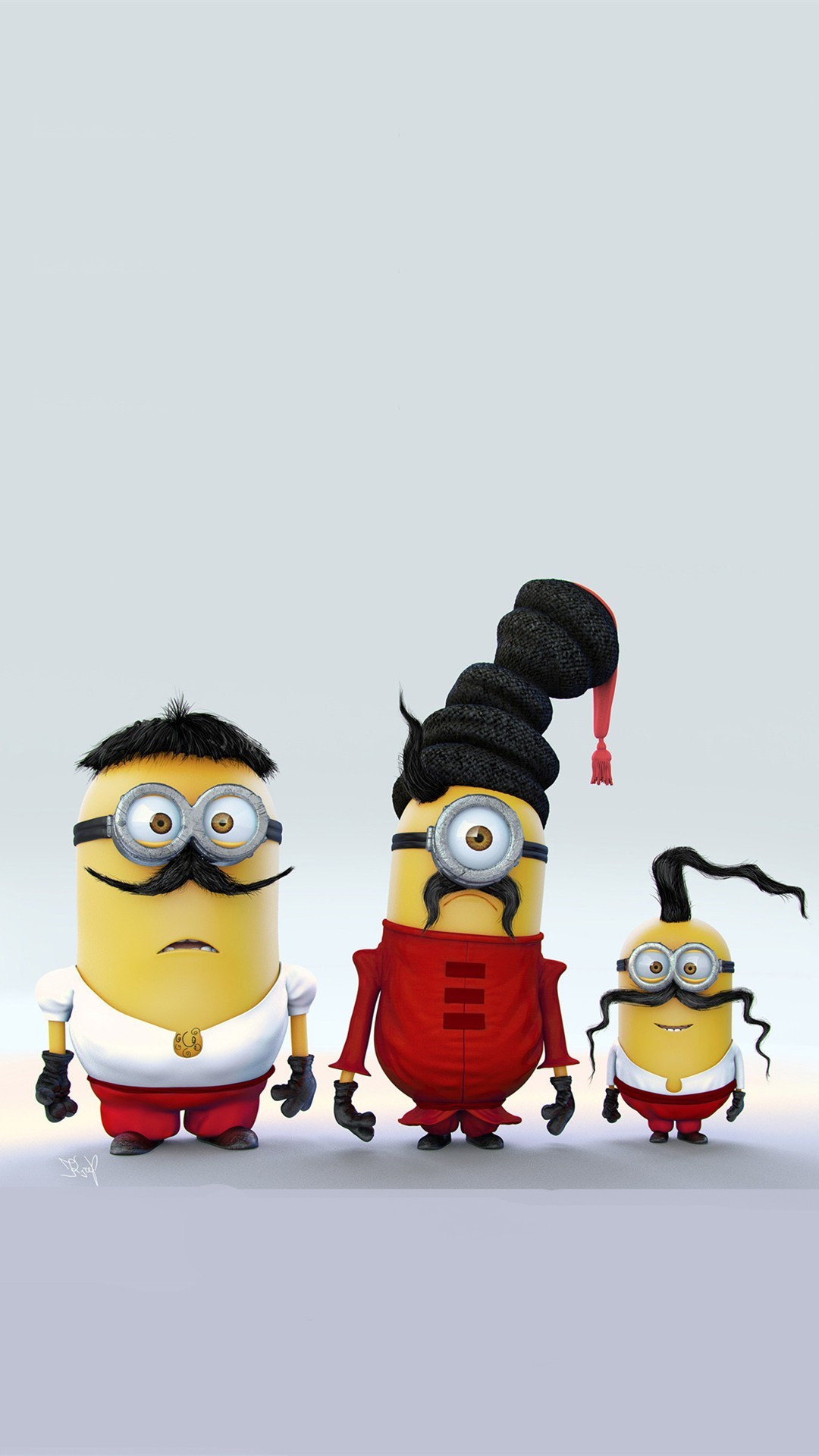 1080x1920 Minions with Mustache Family iPhone 6 Plus Wallpaper - HD, 2014 Halloween,  Despicable Me