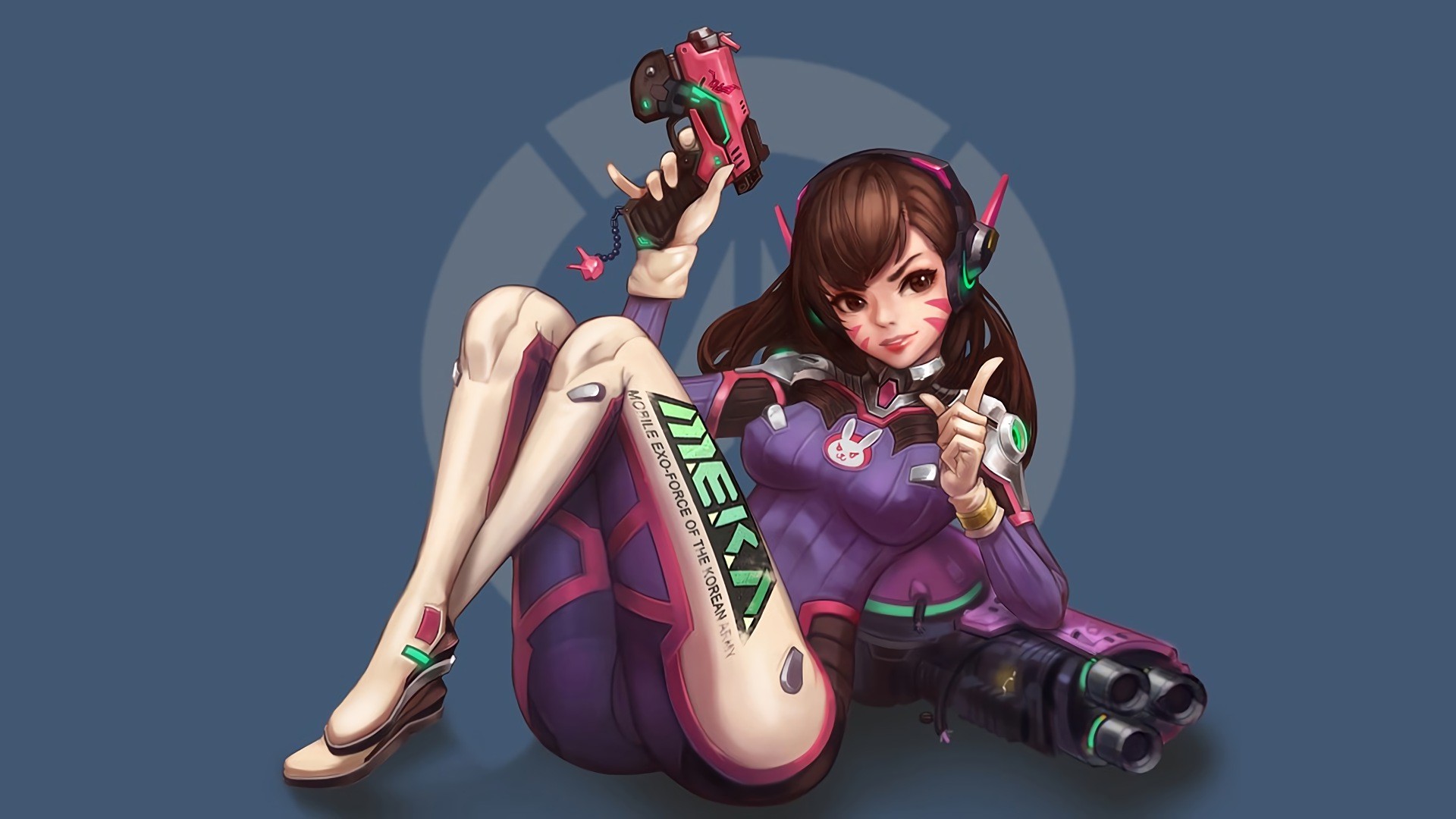 1920x1080 Dva Sexy Gamegirl Overwatch is a high definition desktop wallpaper from our  collection of free background