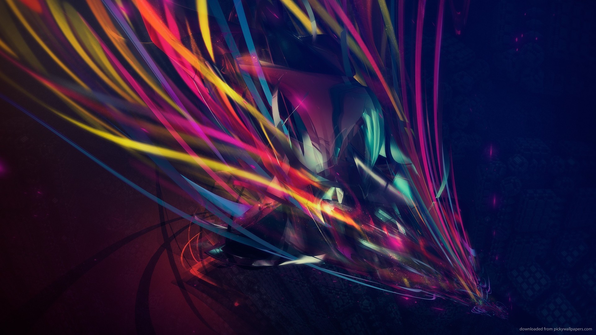 1920x1080 1366x768 Abstract Colored Threads wallpaper