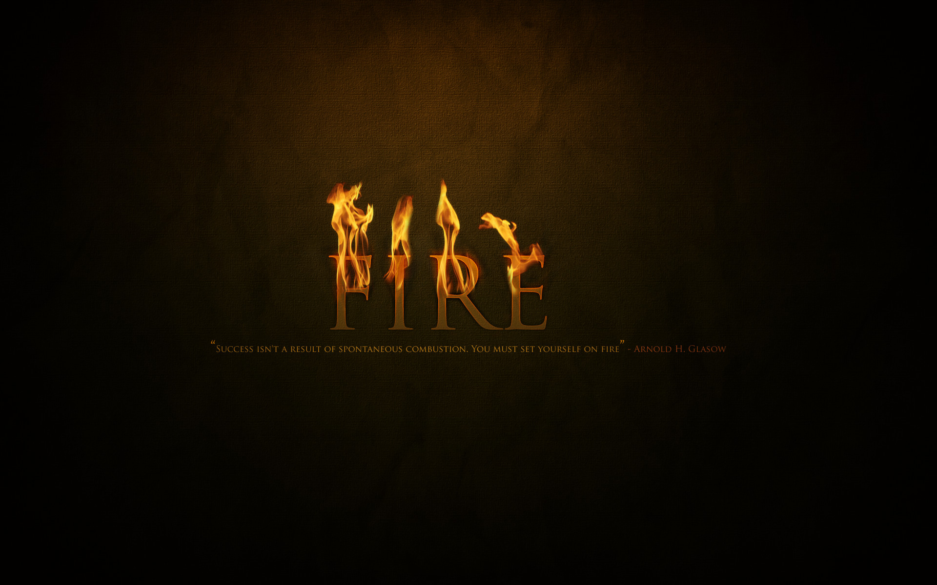 1920x1200 cool black text fire quotes typography Arnold H. Glasgow - Wallpaper