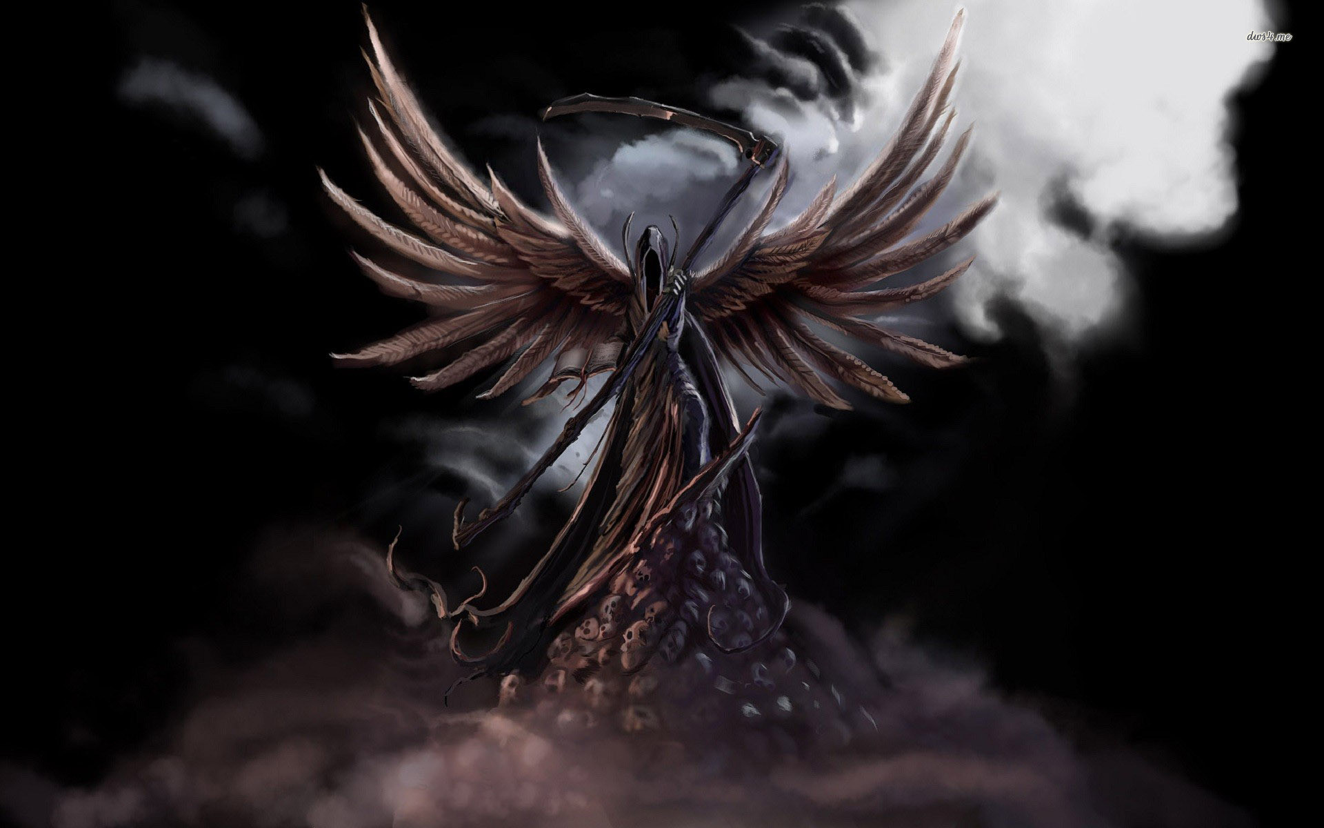 1920x1200 Grim Reaper With Angel Wings