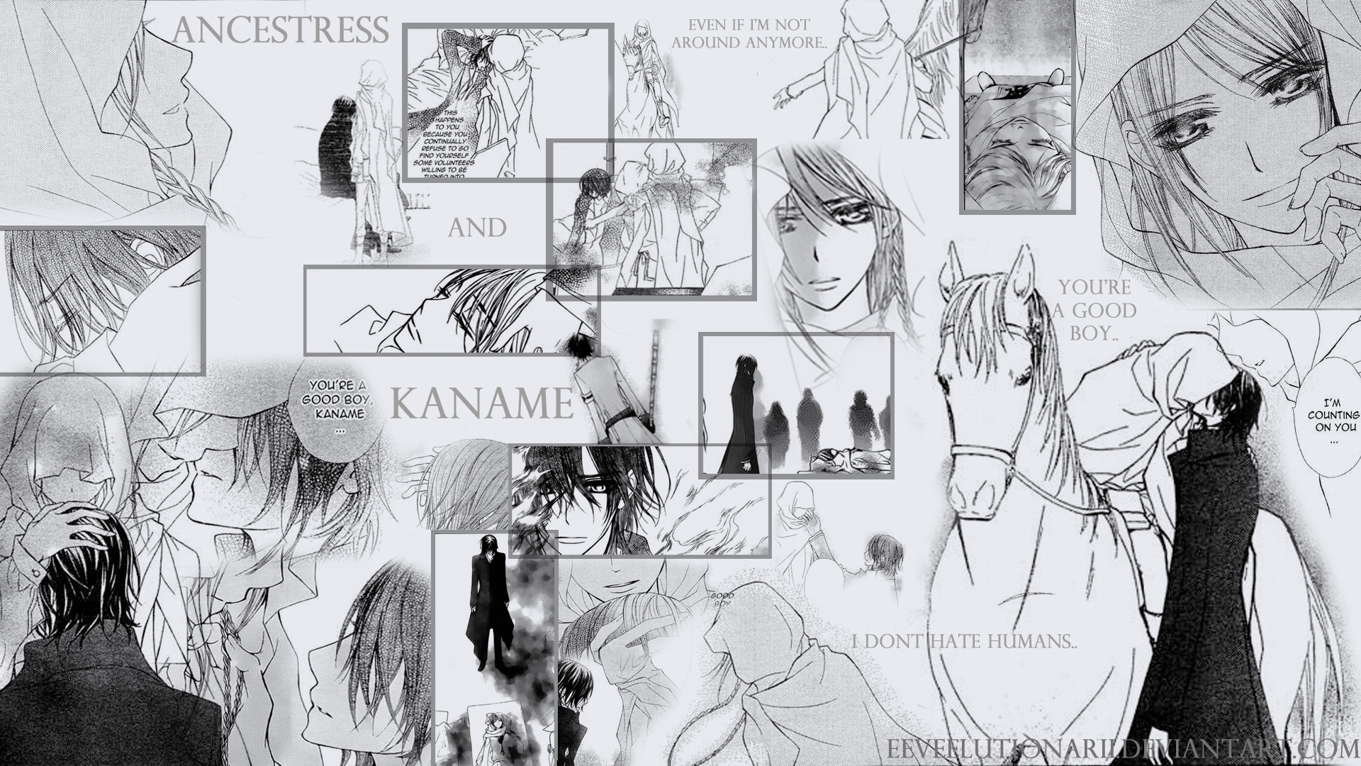 1920x1080 ... Kaname and the Ancestress (Hooded Woman) Wallpaper by Eeveelutionarii