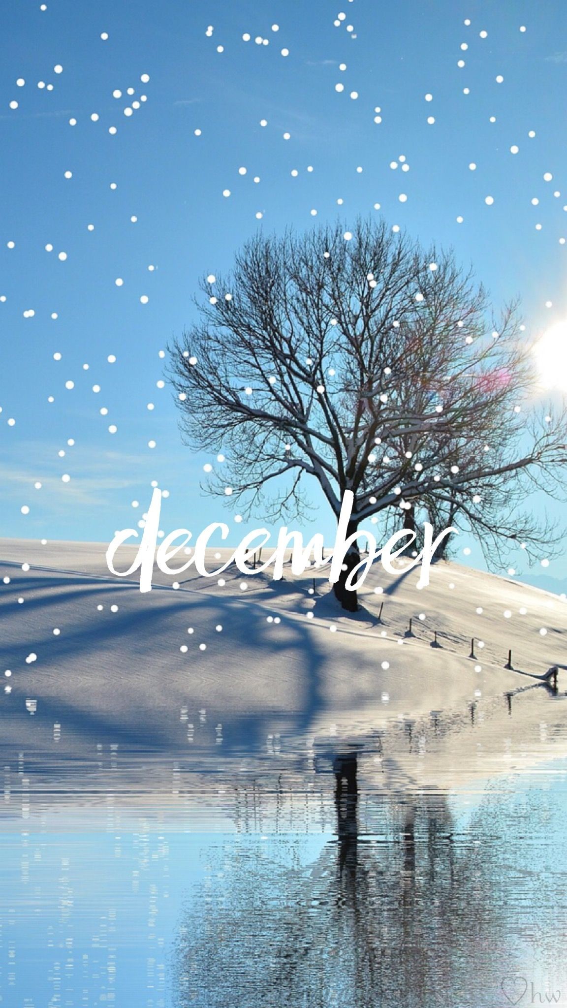 1152x2048 Hello December. wisp #holiday #snow #winter #quote #wallpaper #december