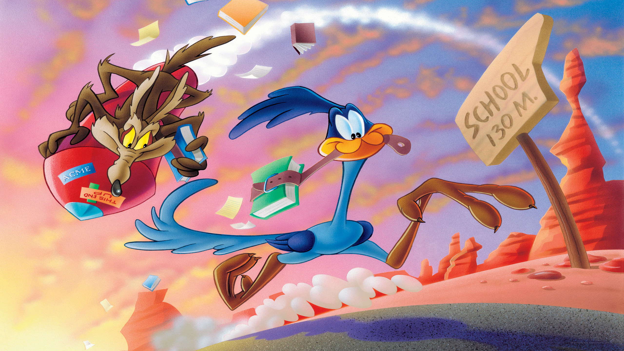 2560x1440 Free Looney Tunes Coyote And The Road Runner, computer desktop wallpapers,  pictures, images