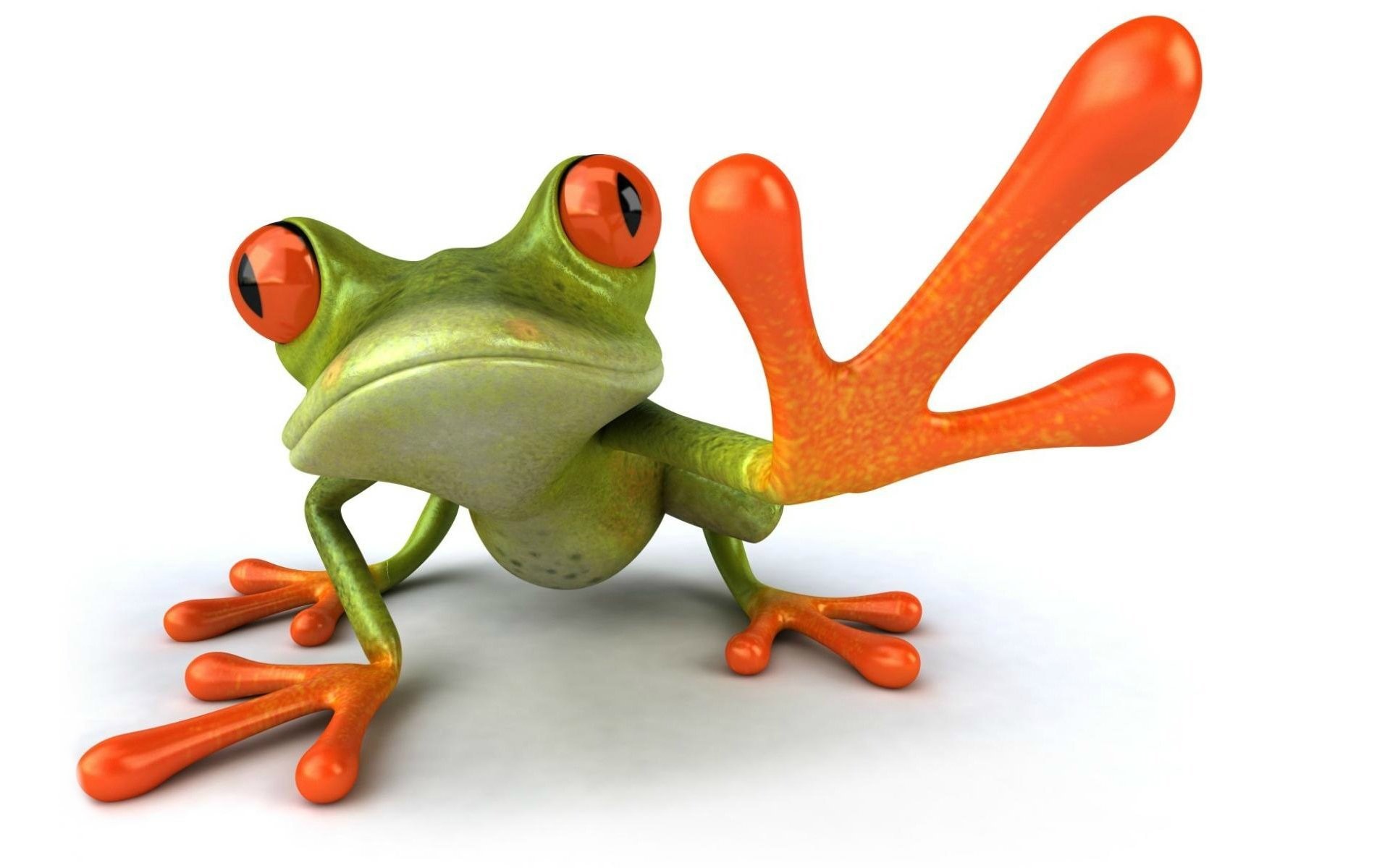 1920x1200 free frog 3d frog graphics paw HD wallpaper