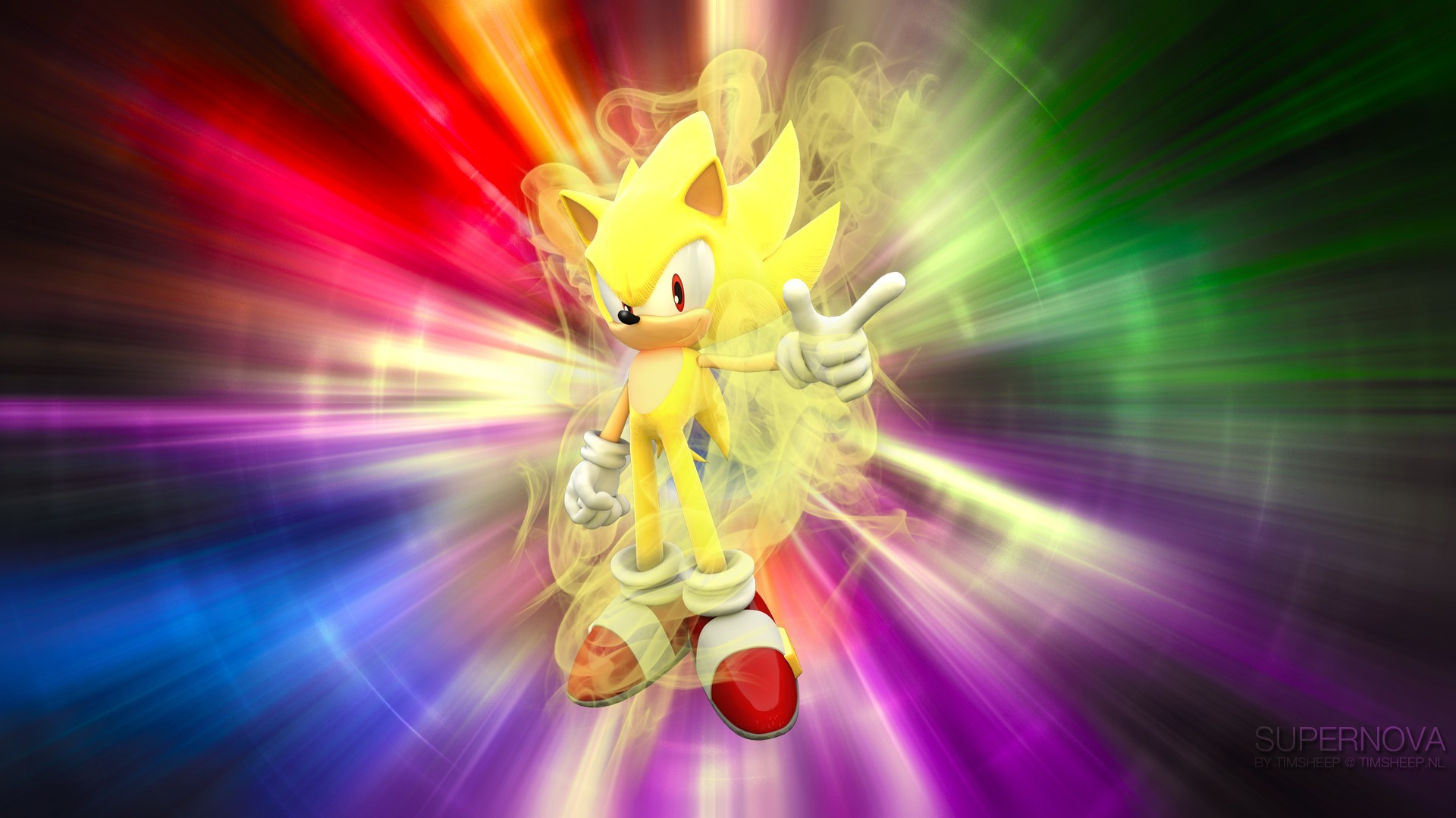 Super Sonic Wallpaper 6 by Sonic-Werehog-Fury.