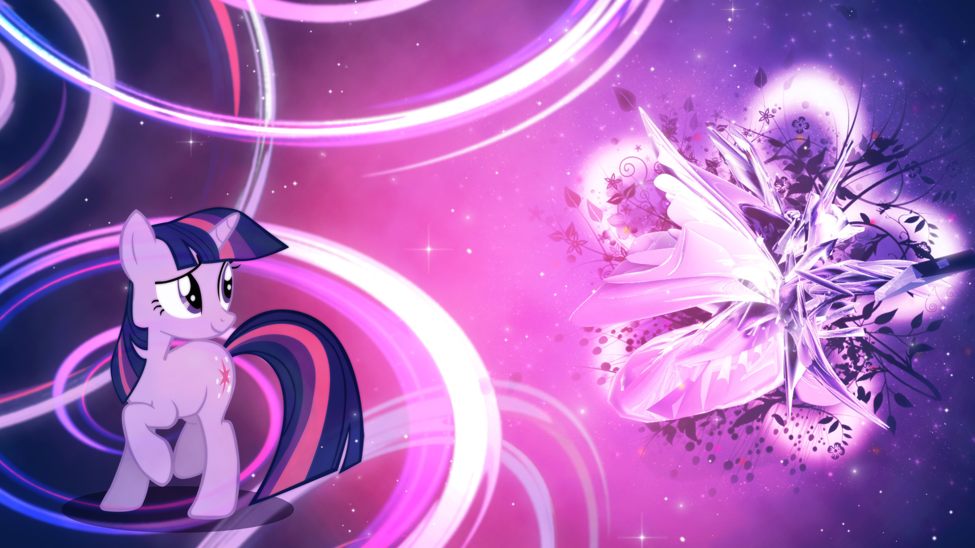 1920x1080 ... Twilight Sparkle - Magic Flower Wallpaper by Unfiltered-N
