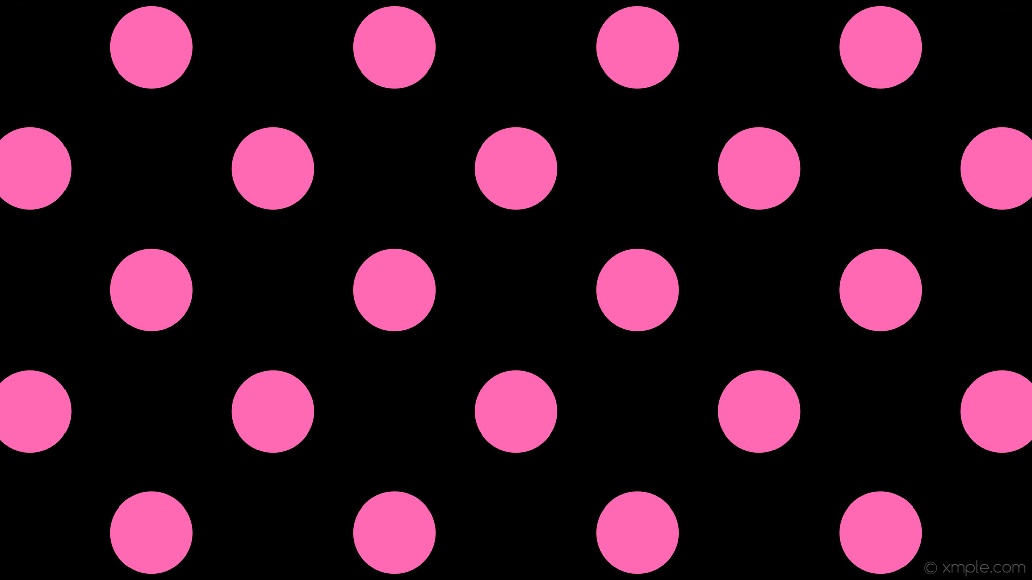 2048x1152 wallpaper spots black pink polka dots hot pink #000000 #ff69b4 315Â° 164px  341px