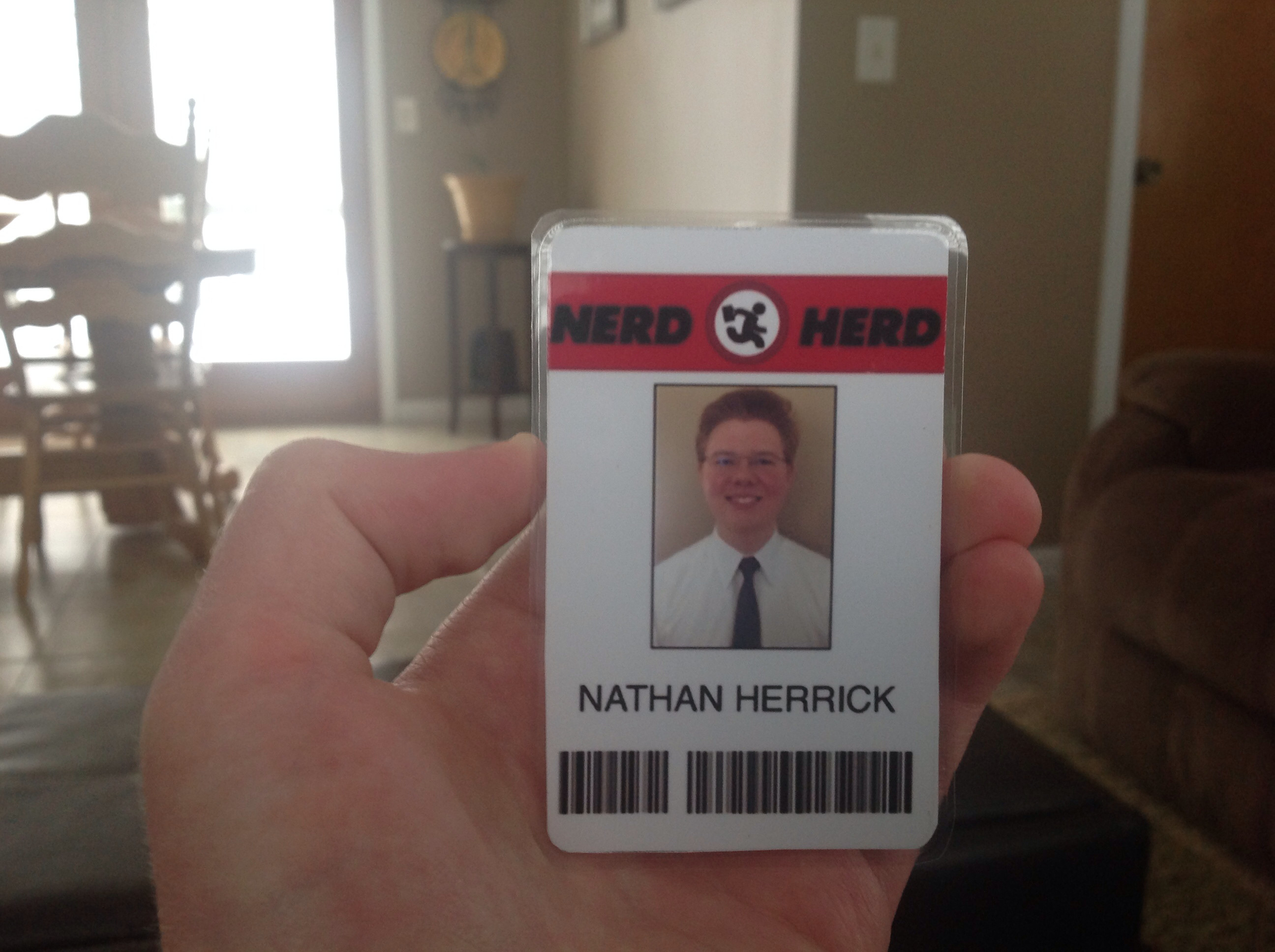 2592x1936 My very own Nerd Herd badge, it's official, I work in the nerd herd